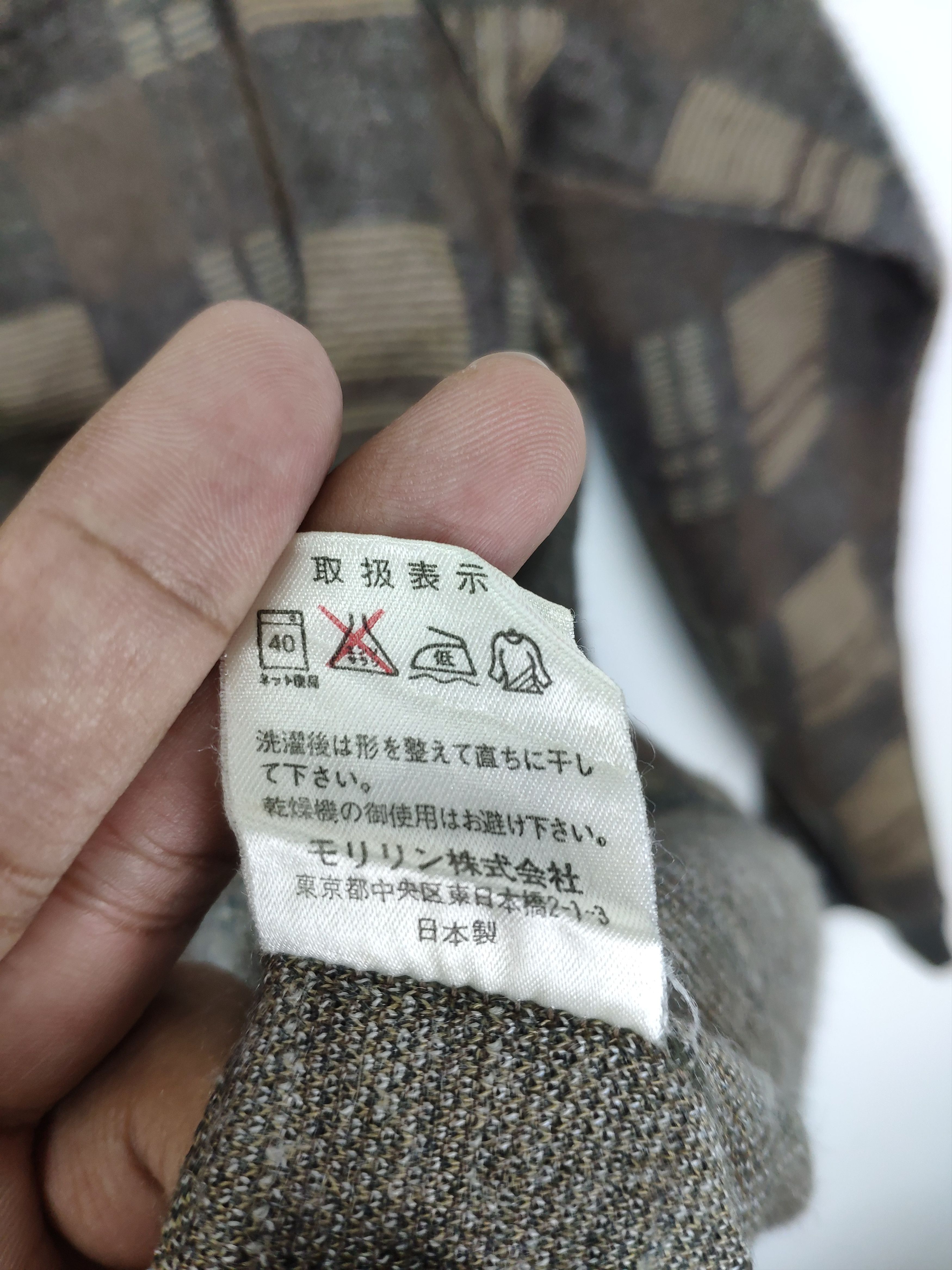 Japanese Brand × Vintage Vintage Wool Polo Shirt Long Sleeve Checkered Size US M / EU 48-50 / 2 - 10 Thumbnail