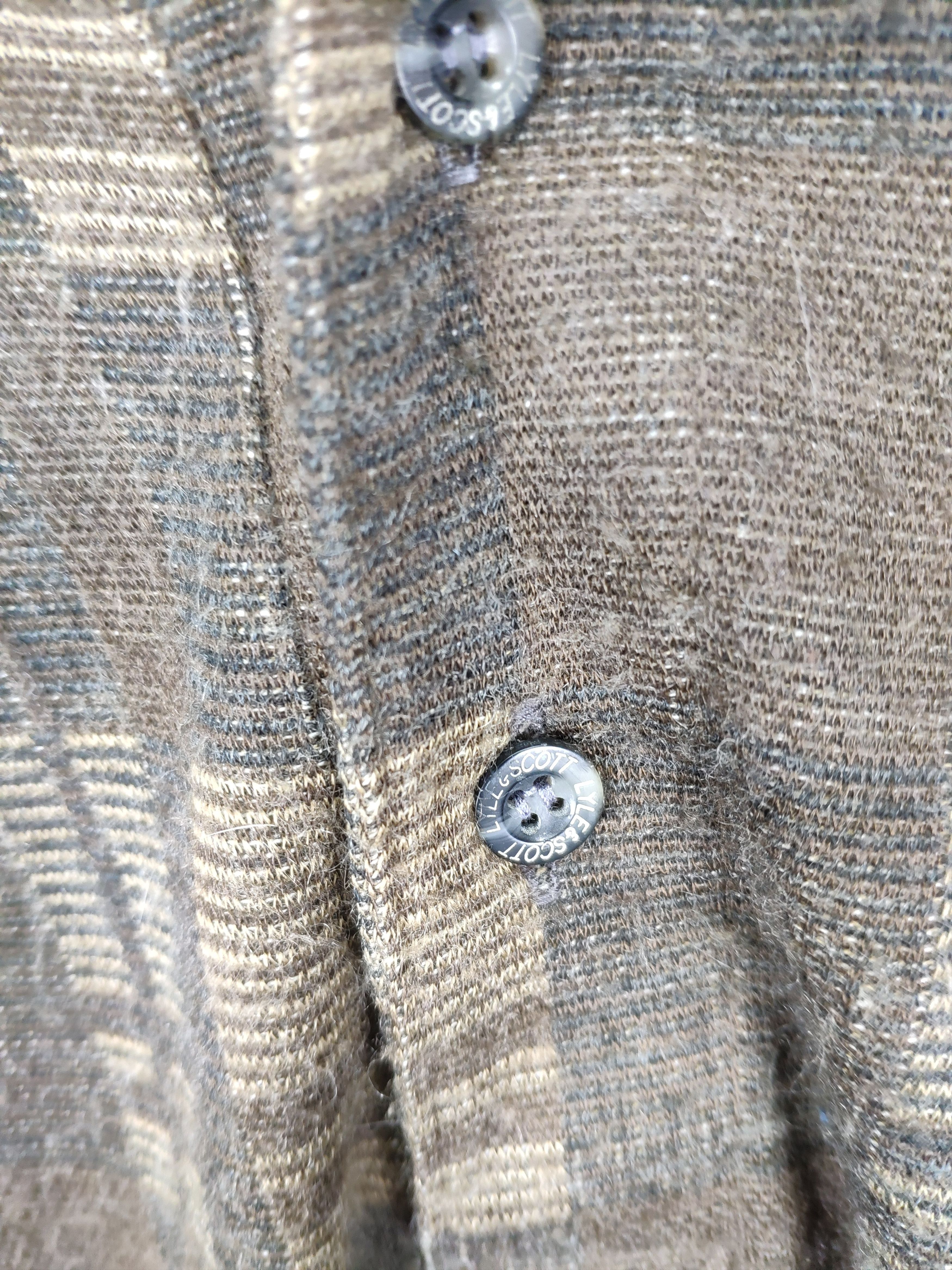 Japanese Brand × Vintage Vintage Wool Polo Shirt Long Sleeve Checkered Size US M / EU 48-50 / 2 - 6 Thumbnail