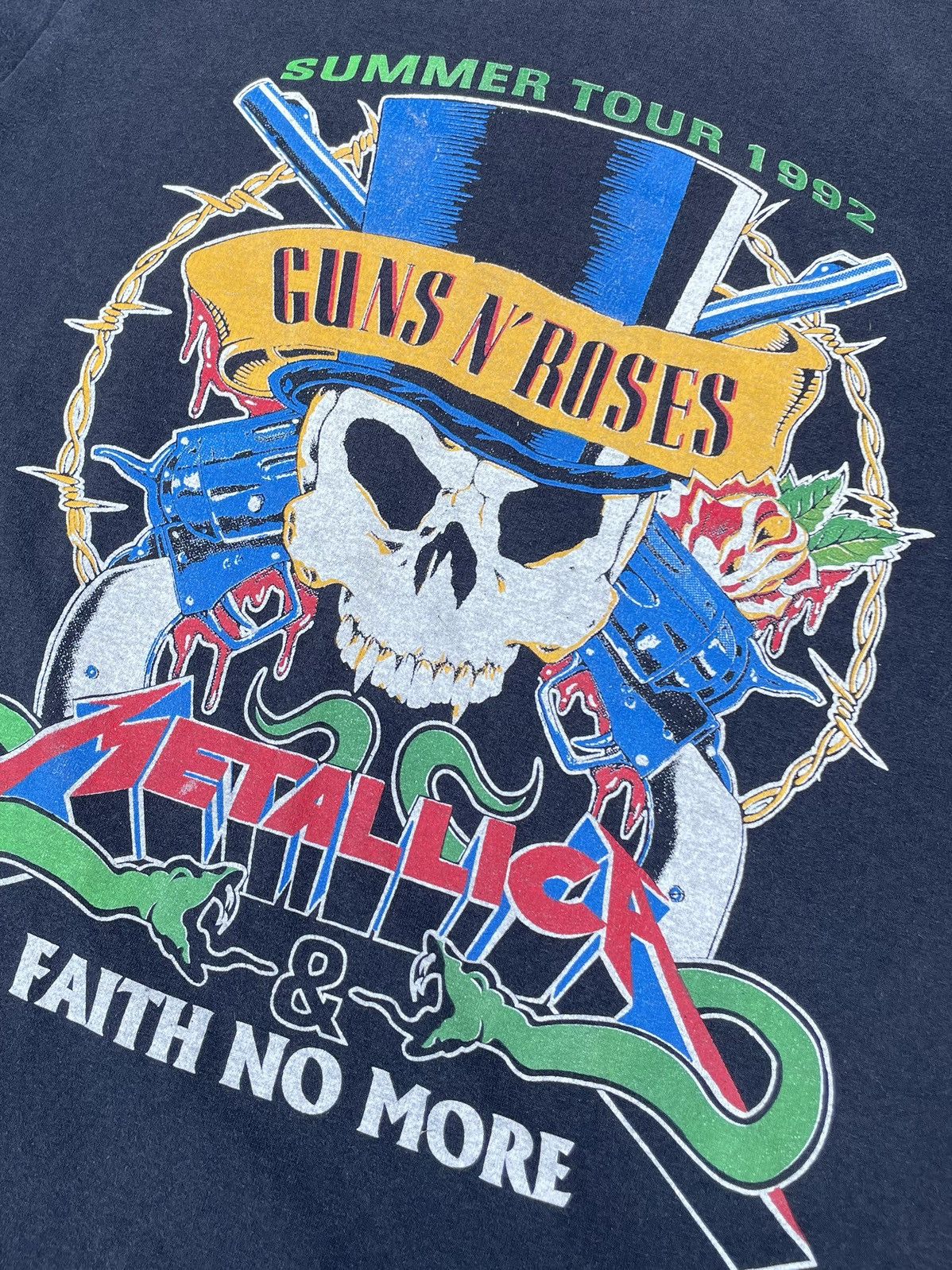 1992 Guns N Roses Metallica Tour Shirt