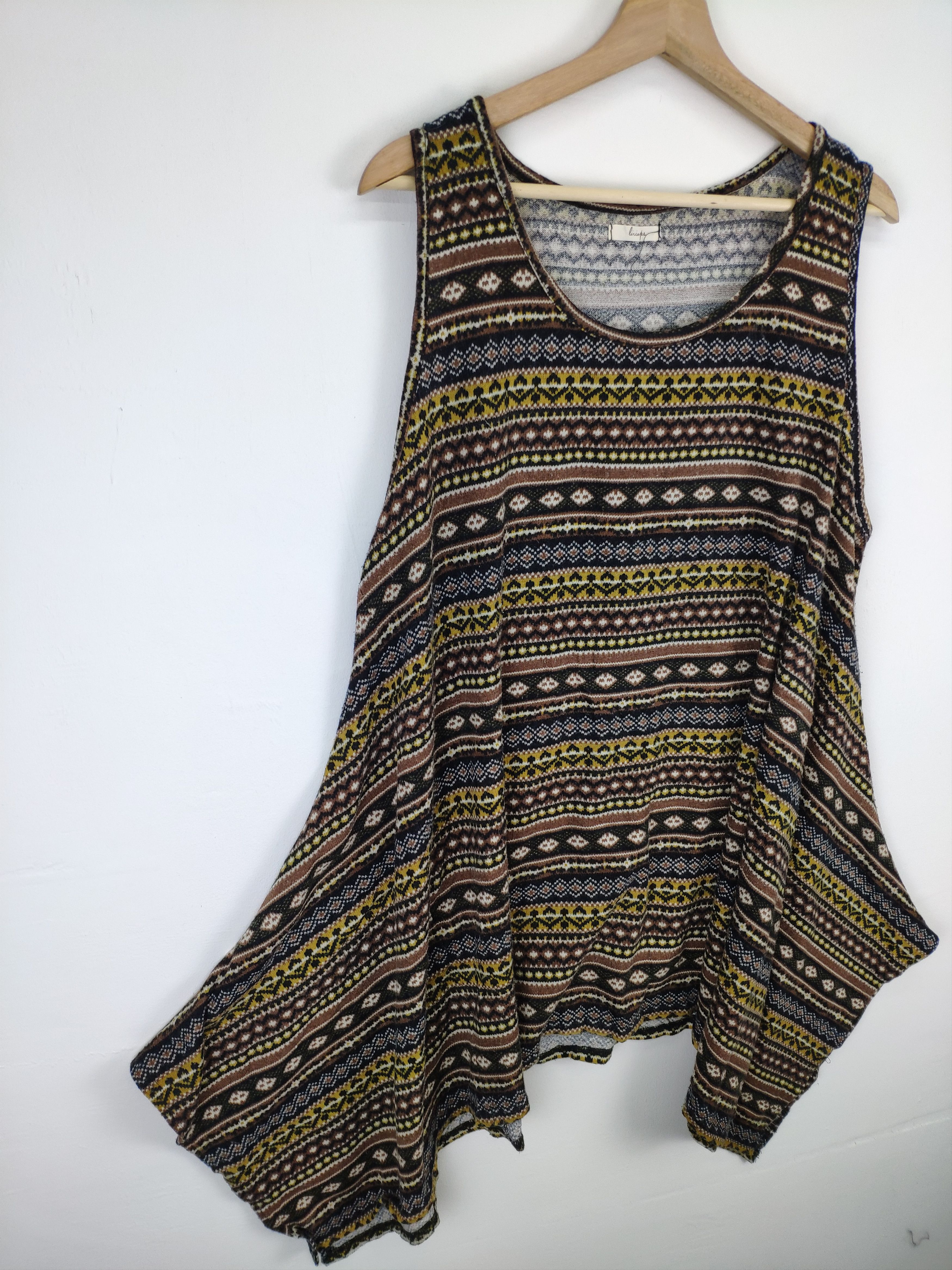 Japanese Brand × Native OFFER💥 Vintage Japanese Summer Dresses Native Style Size XL / US 12-14 / IT 48-50 - 4 Thumbnail