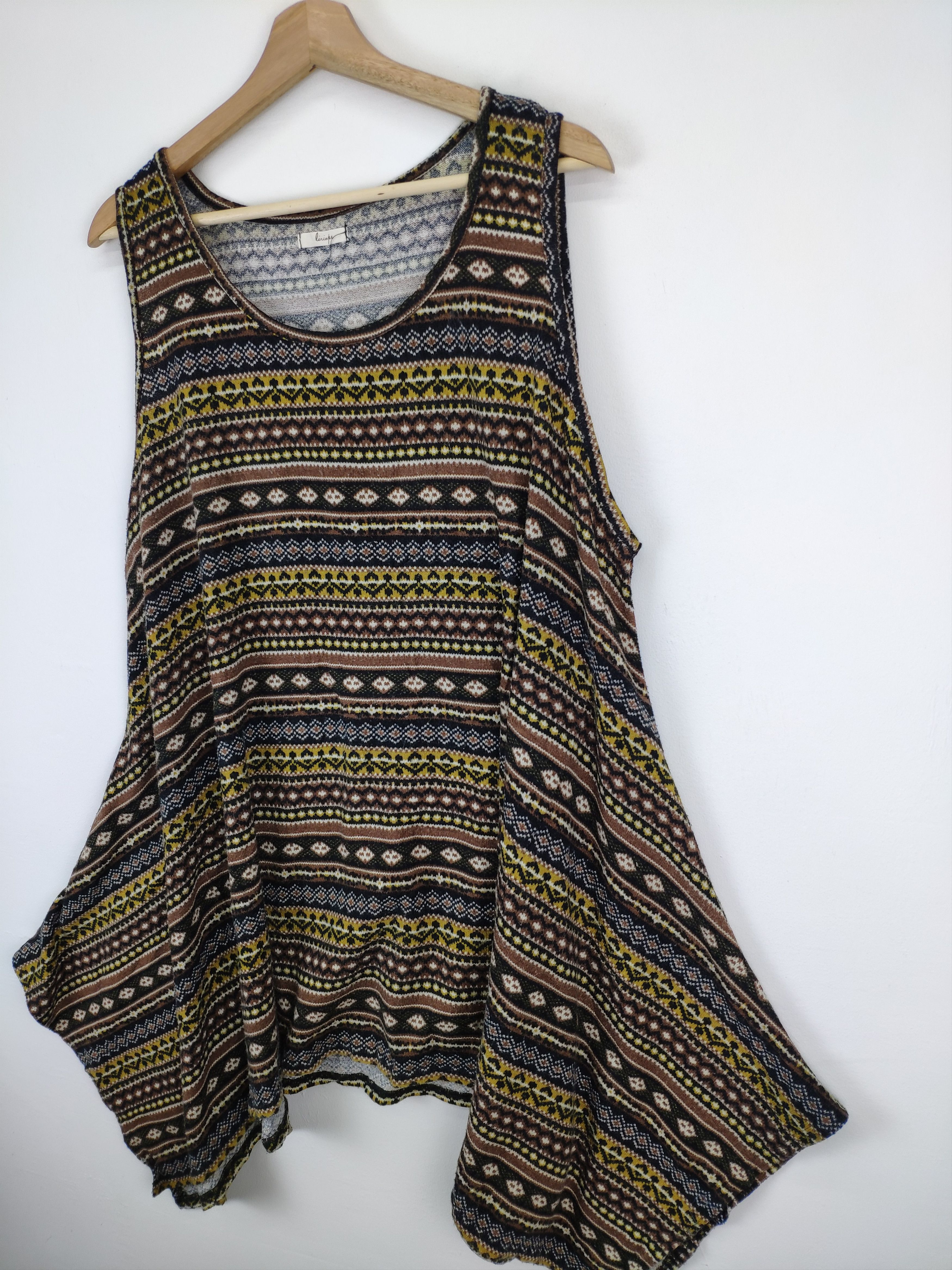 Japanese Brand × Native OFFER💥 Vintage Japanese Summer Dresses Native Style Size XL / US 12-14 / IT 48-50 - 3 Thumbnail
