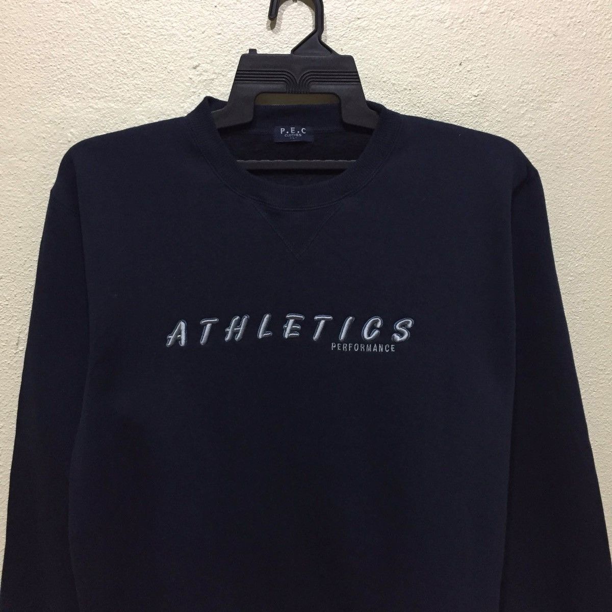 Japanese Brand P.E.C Sweatshirt ATHLETICS embroidered spellout L fits M Size US M / EU 48-50 / 2 - 5 Thumbnail