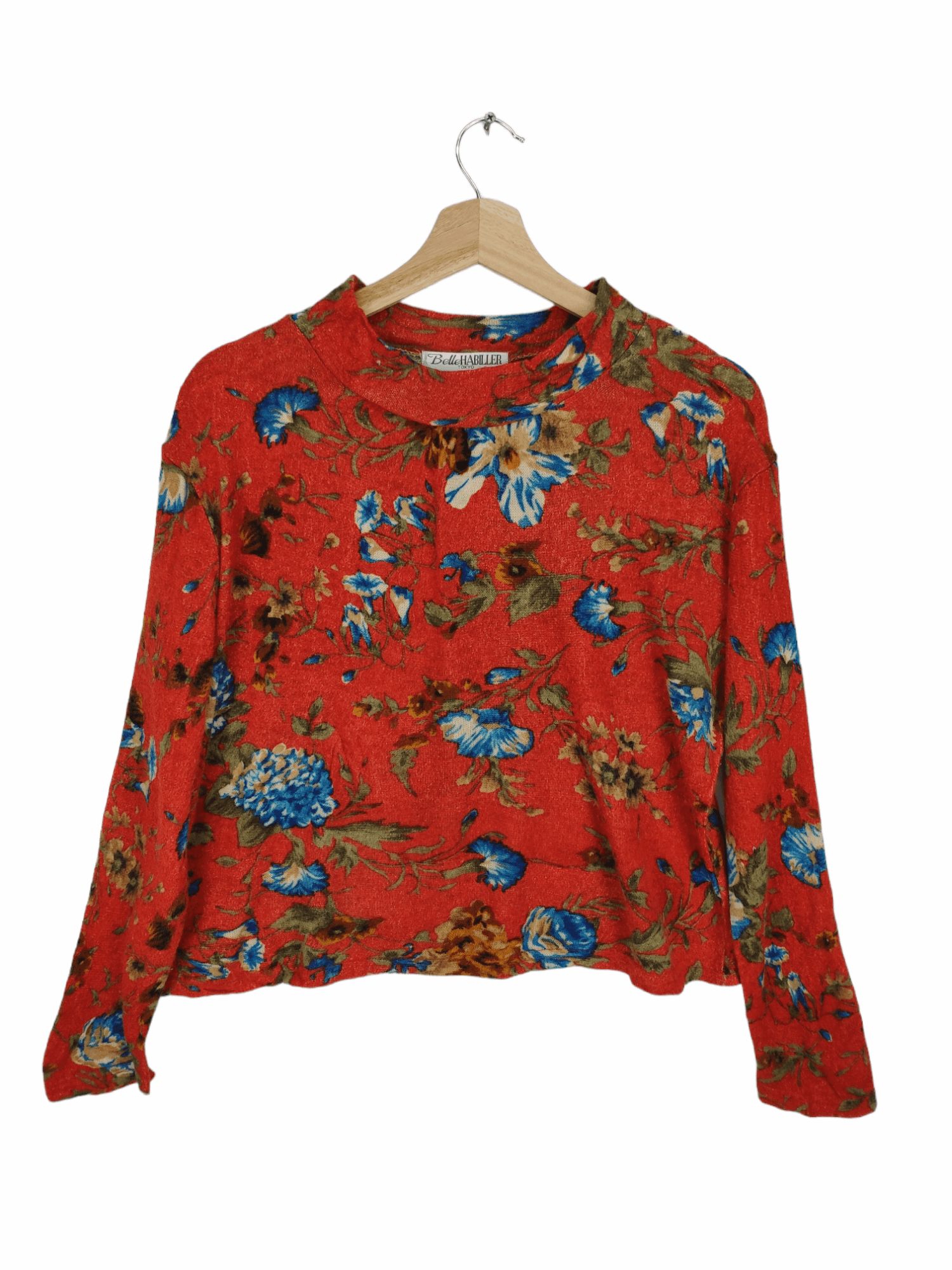 Japanese Brand × Le Grande Bleu (L.G.B.) × Vintage OFFER 💥 Vintage Sweater Floral Motif Unbranded Size M / US 6-8 / IT 42-44 - 1 Thumbnail