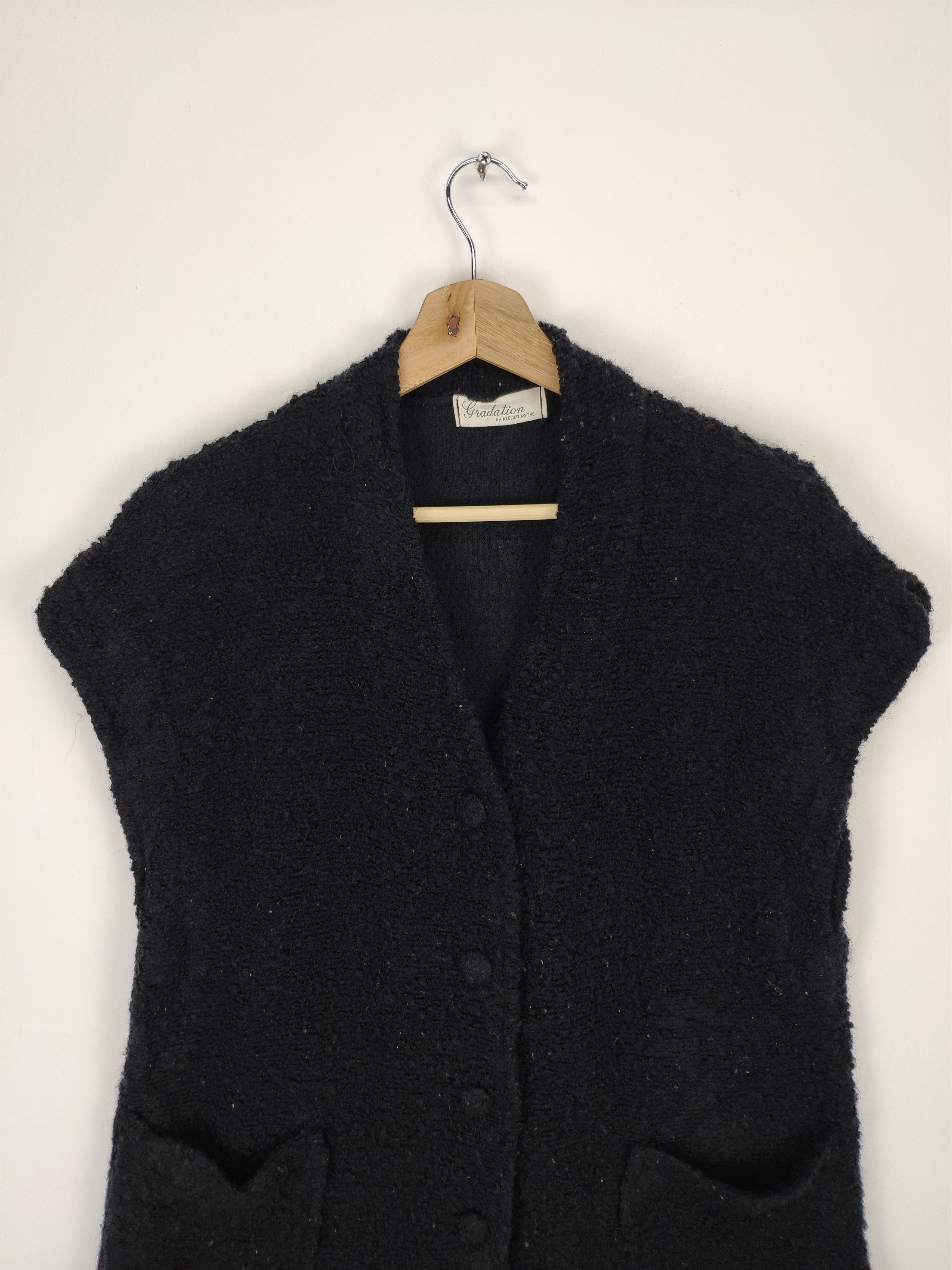 Other Steal 💥 Vintage Wool Cardigan Sleeveless Japanese Brand Size M / US 6-8 / IT 42-44 - 6 Thumbnail