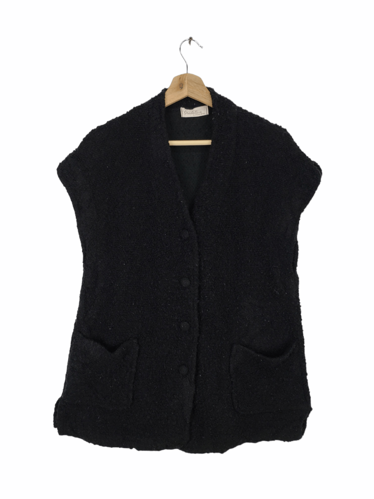 Other Steal 💥 Vintage Wool Cardigan Sleeveless Japanese Brand Size M / US 6-8 / IT 42-44 - 1 Thumbnail