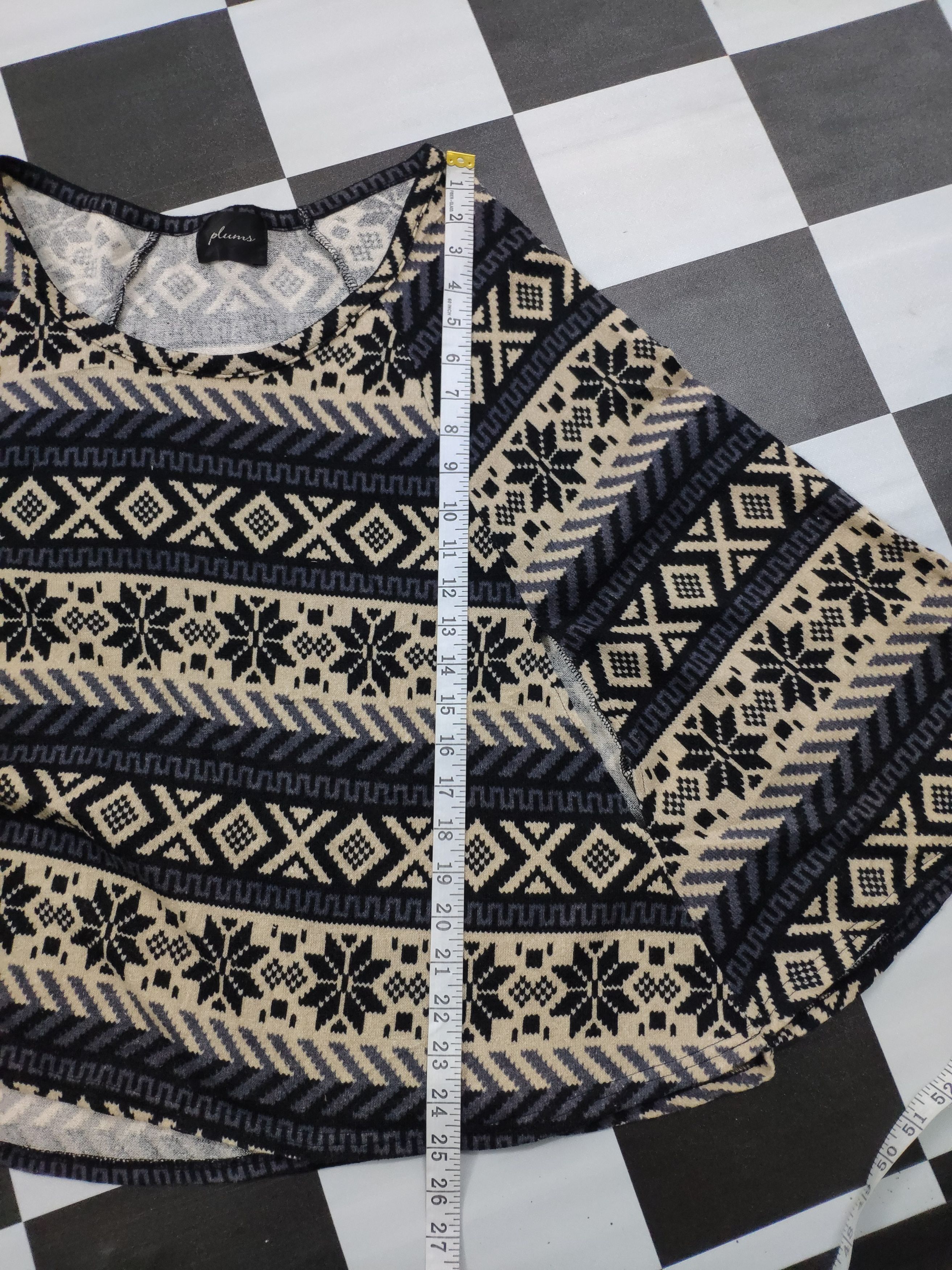 Aran Isles Knitwear × Japanese Brand Vintage Japanese Brand Poncho Native Style Size ONE SIZE - 14 Thumbnail
