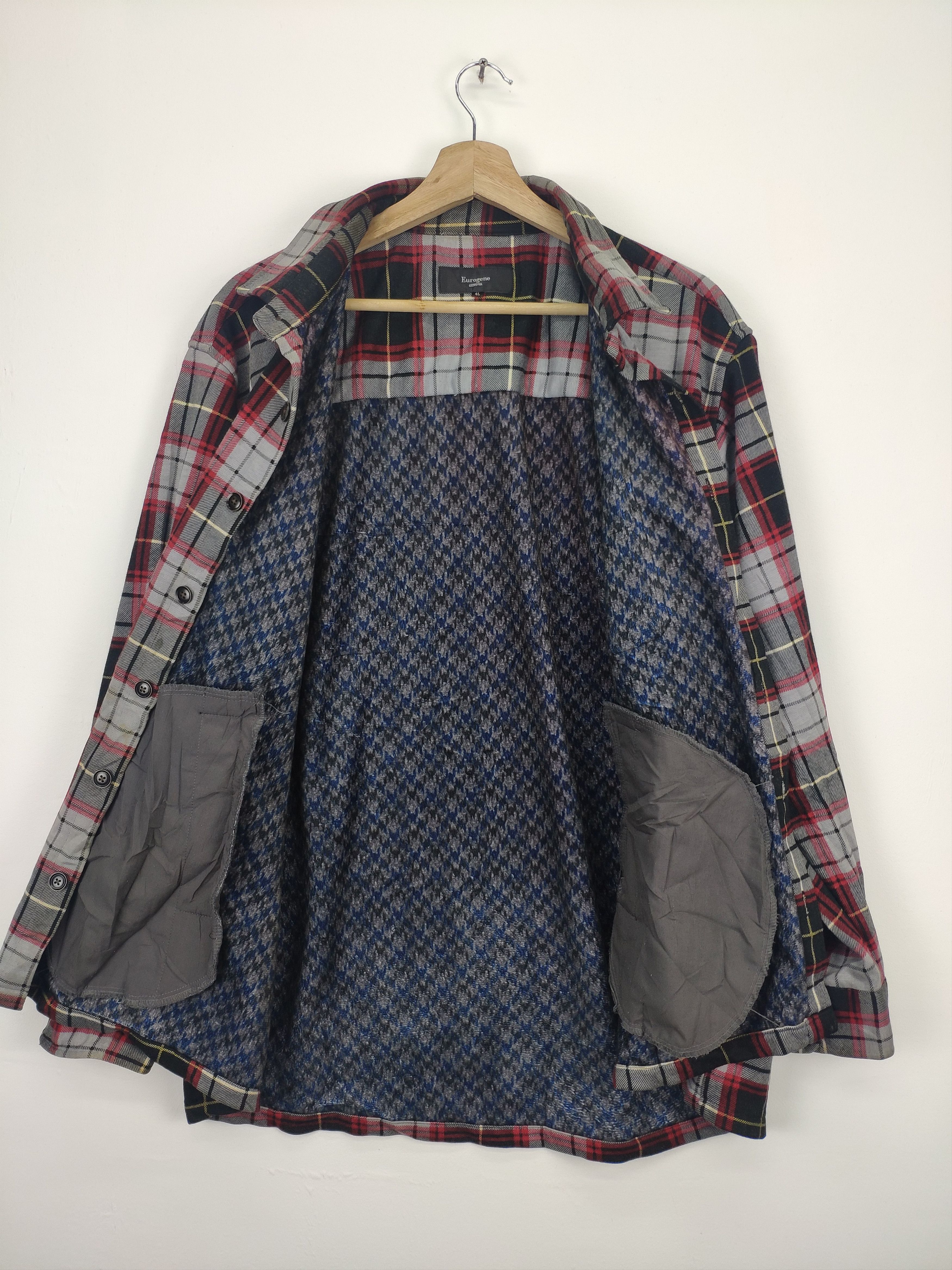 Flannel × Japanese Brand × Vintage Vintage Flannel Shirt Checkered Travis Style Size US XL / EU 56 / 4 - 4 Thumbnail