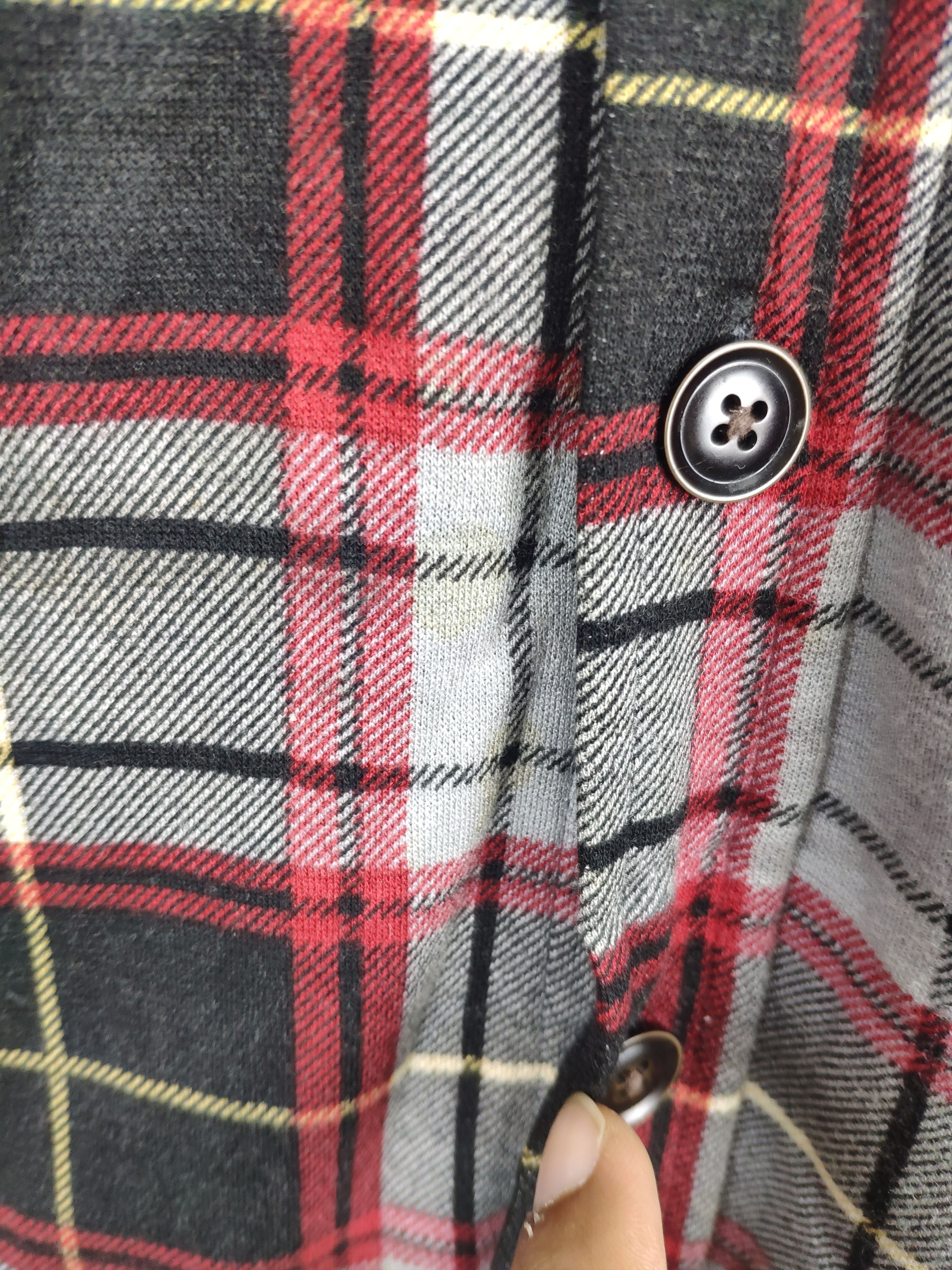 Flannel × Japanese Brand × Vintage Vintage Flannel Shirt Checkered Travis Style Size US XL / EU 56 / 4 - 7 Thumbnail