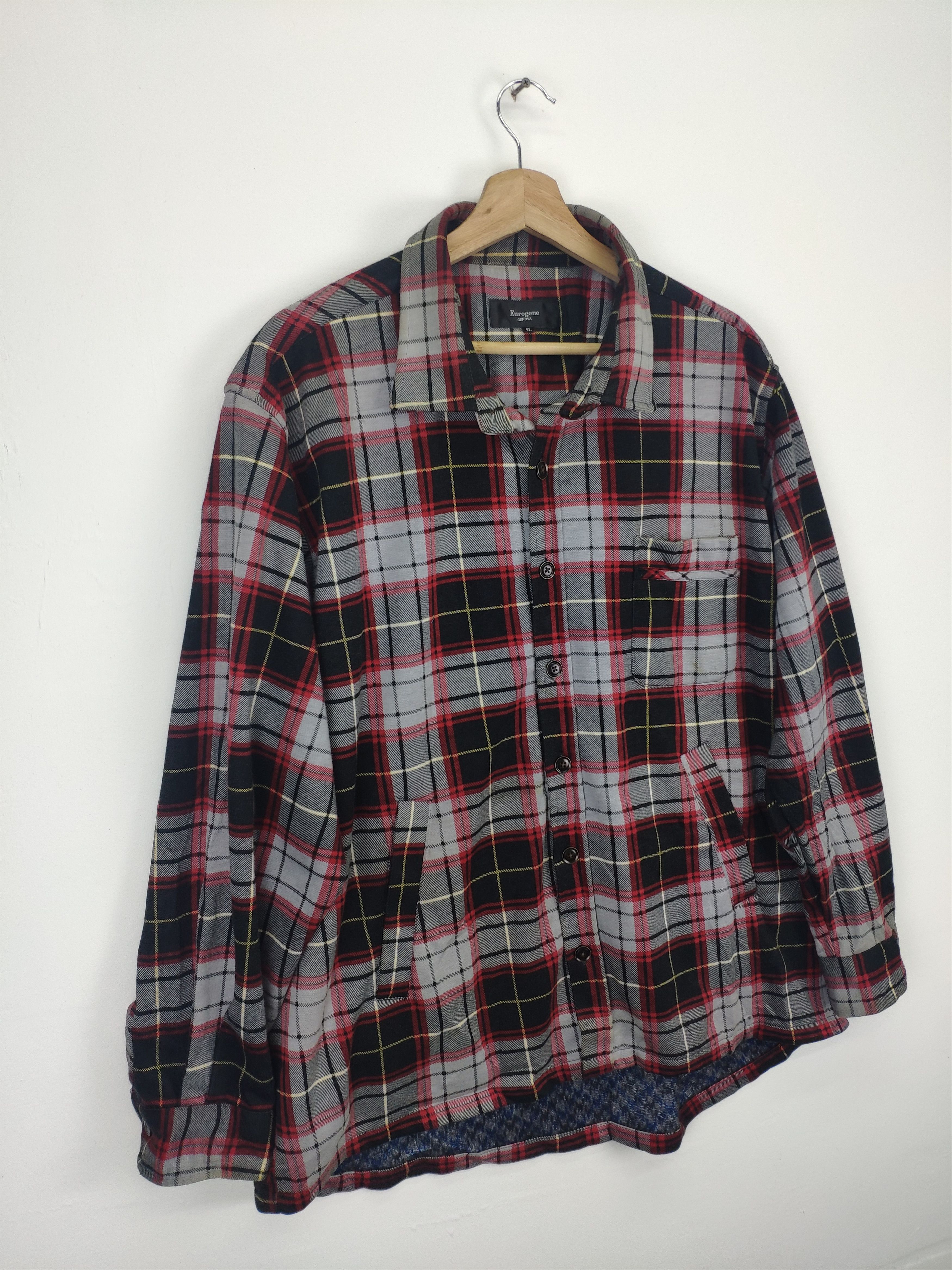 Flannel × Japanese Brand × Vintage Vintage Flannel Shirt Checkered Travis Style Size US XL / EU 56 / 4 - 3 Thumbnail