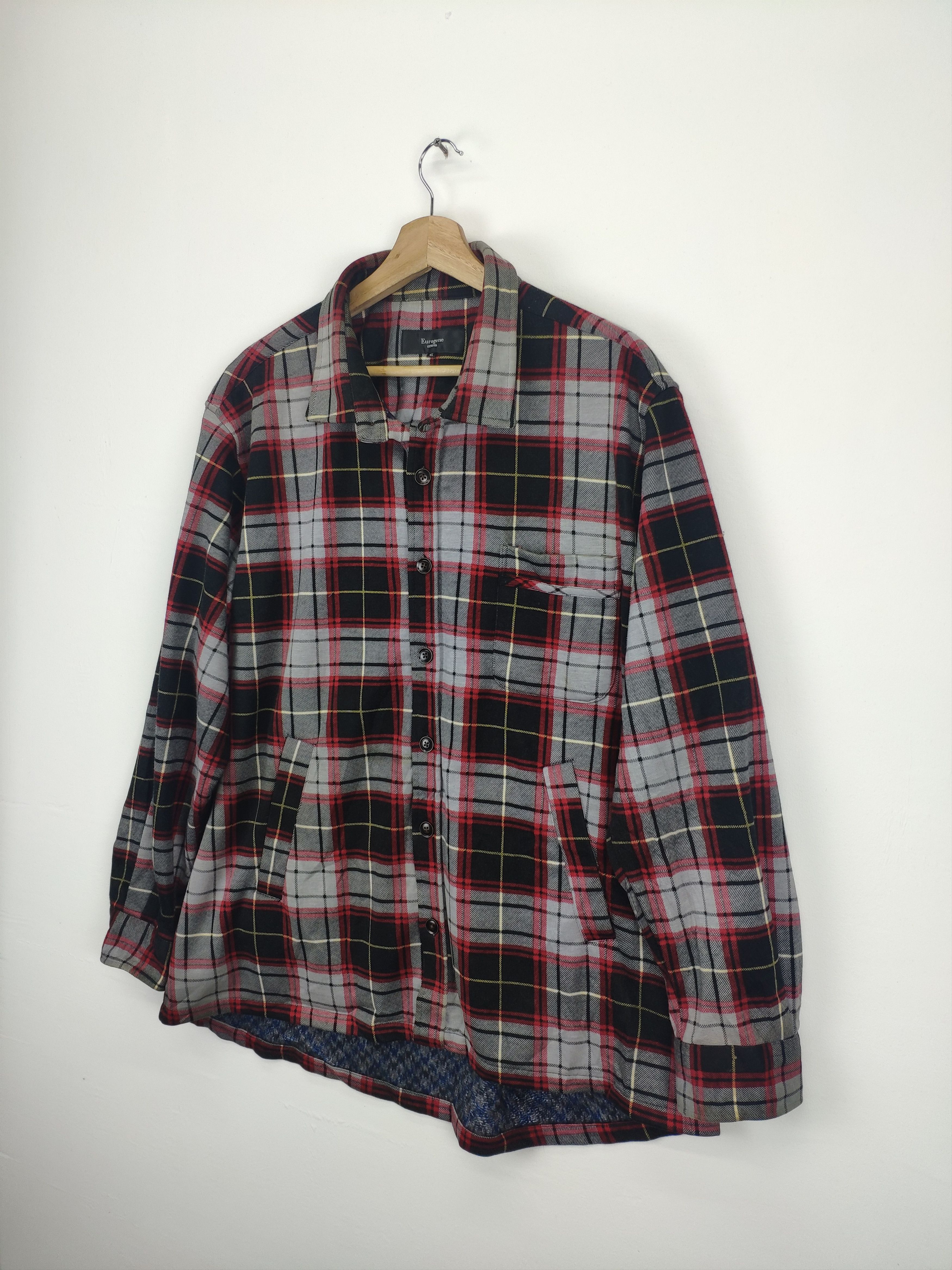 Flannel × Japanese Brand × Vintage Vintage Flannel Shirt Checkered Travis Style Size US XL / EU 56 / 4 - 2 Thumbnail