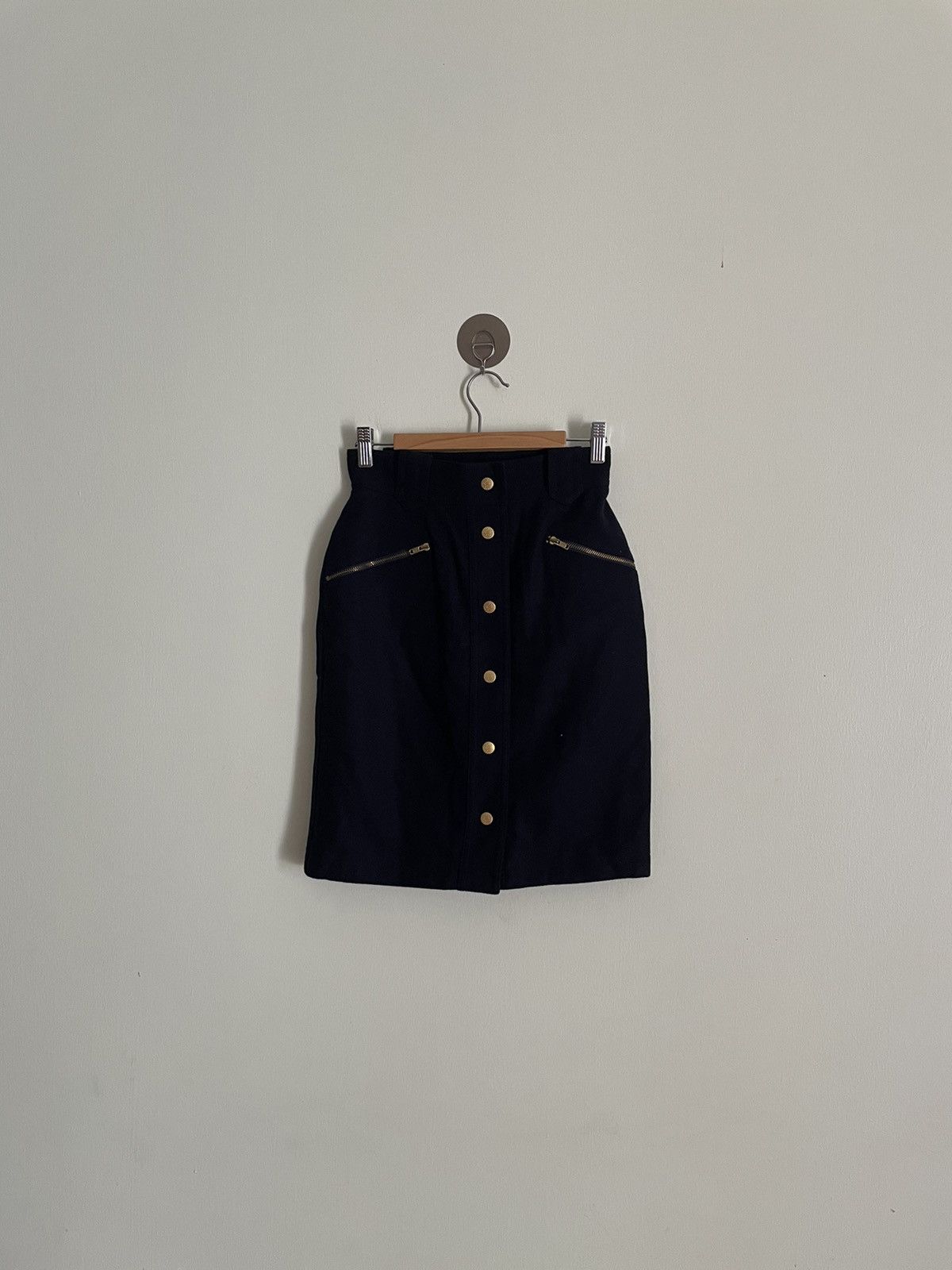 Junko Shimada Button front solid skirt Junko Shimada Size 24" / US 00 / IT 34 - 1 Thumbnail