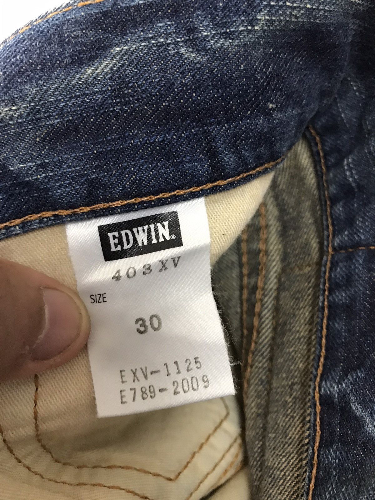 Japanese Brand Vintage Edwin Sashiko Distressed Patchwork Distressed Denim Size US 31 - 23 Thumbnail