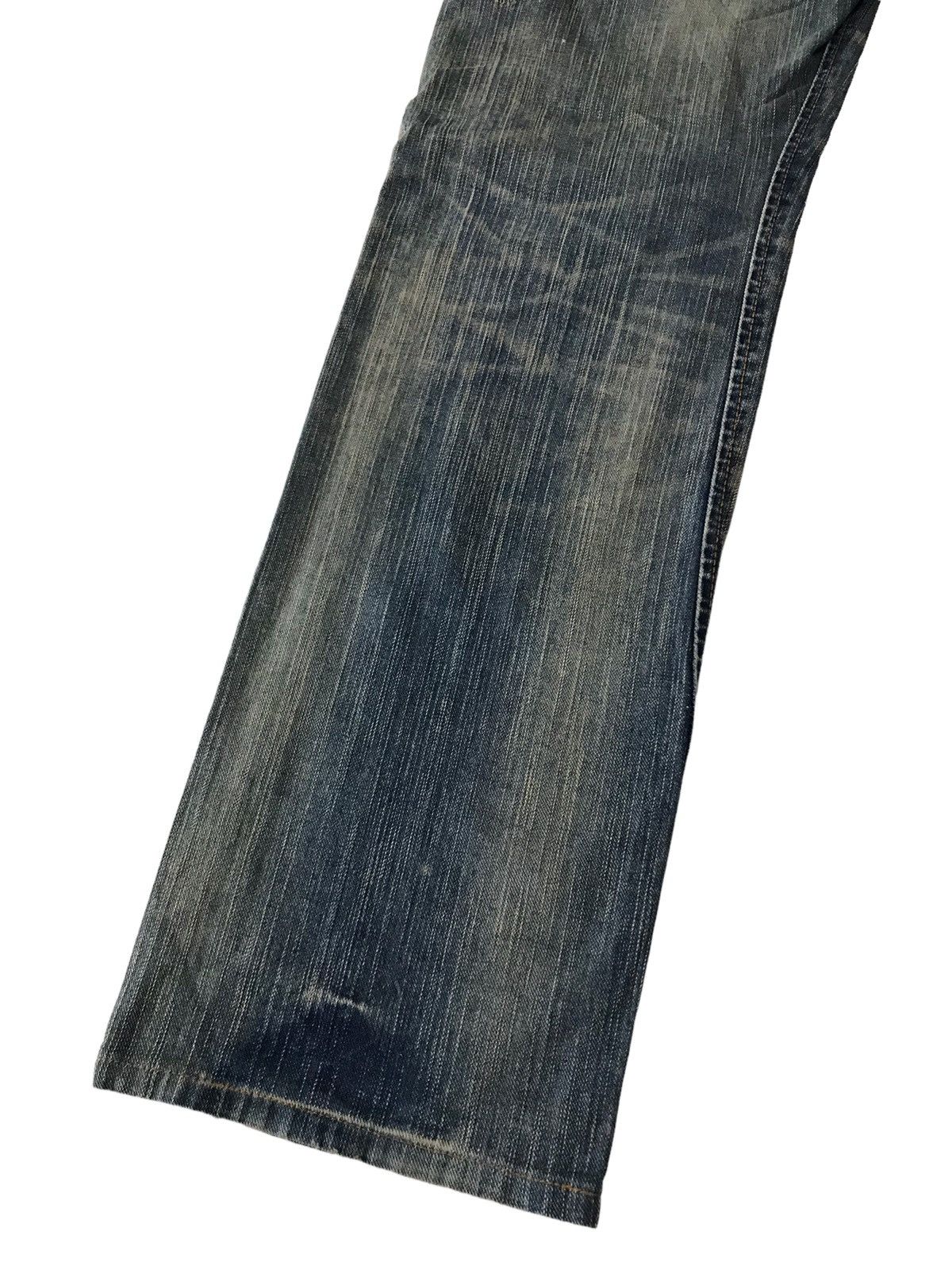 Japanese Brand Vintage Edwin Sashiko Distressed Patchwork Distressed Denim Size US 31 - 17 Thumbnail