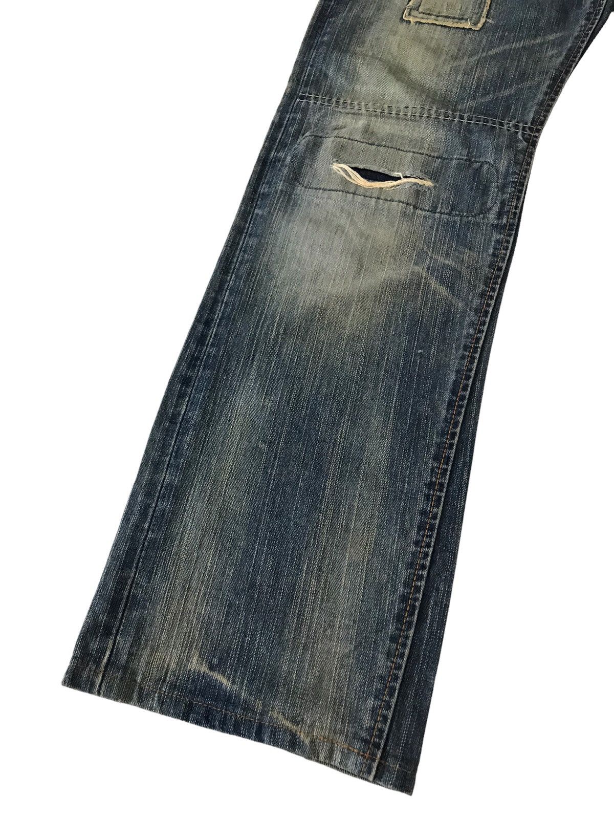 Japanese Brand Vintage Edwin Sashiko Distressed Patchwork Distressed Denim Size US 31 - 7 Thumbnail