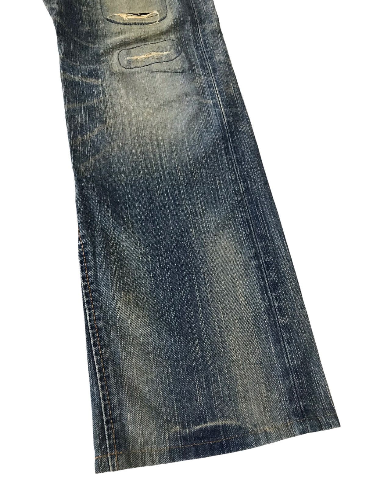 Japanese Brand Vintage Edwin Sashiko Distressed Patchwork Distressed Denim Size US 31 - 6 Thumbnail