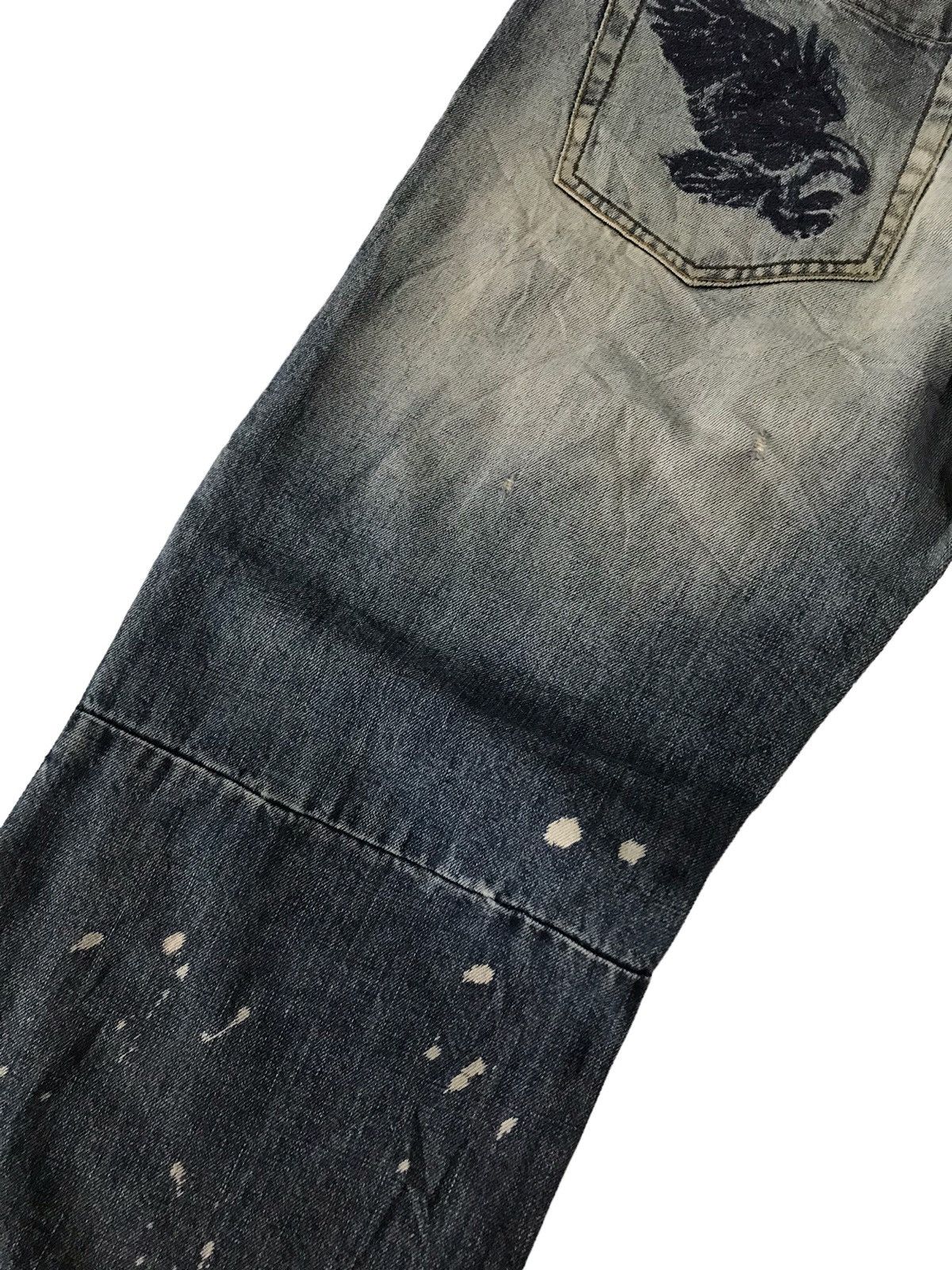 Armani Exchange Thrashed🔥Armani Exchange Acid Wash Distressed Denim Pant⚡️ Size US 32 / EU 48 - 18 Thumbnail