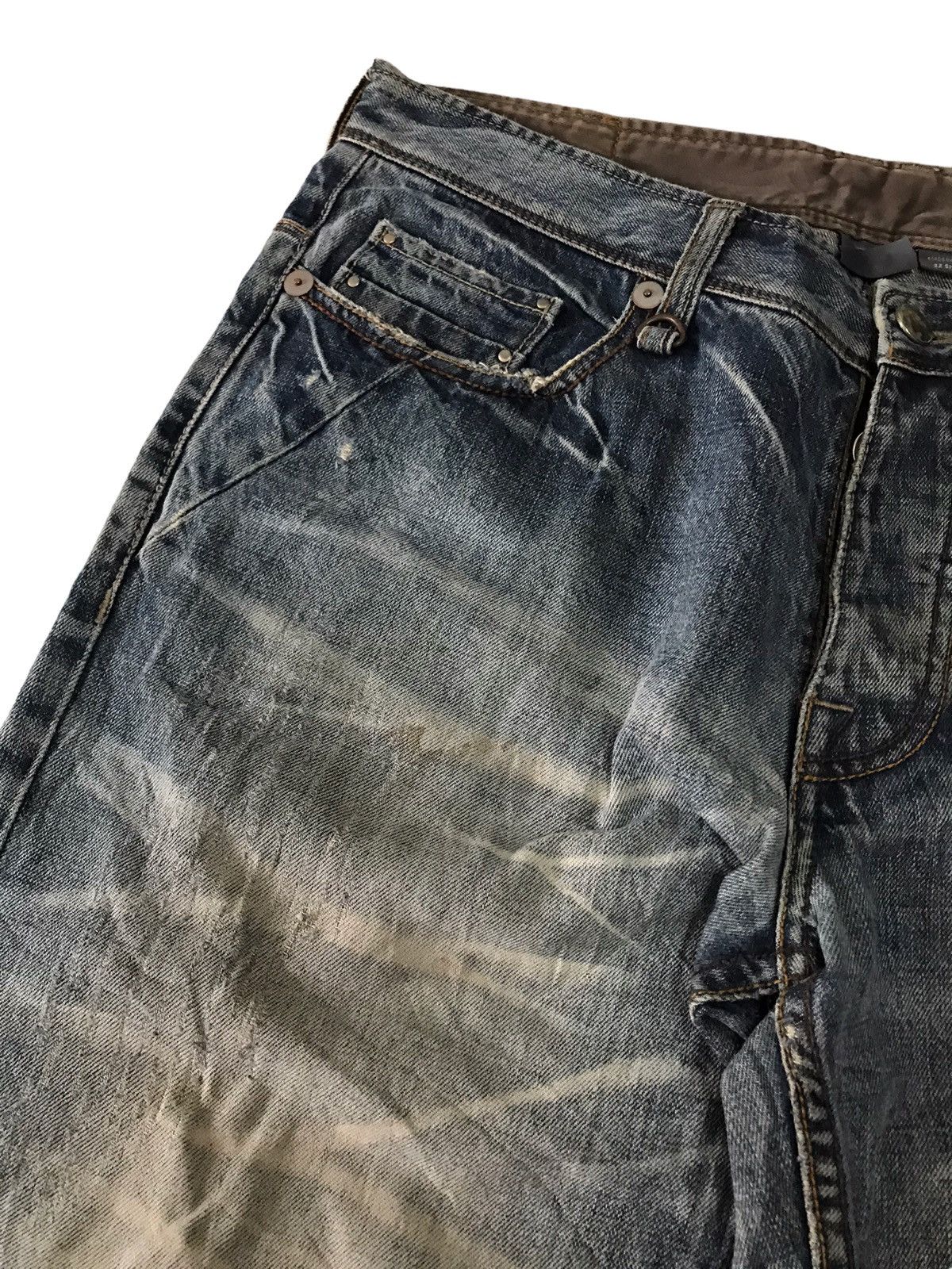 Armani Exchange Thrashed🔥Armani Exchange Acid Wash Distressed Denim Pant⚡️ Size US 32 / EU 48 - 10 Thumbnail