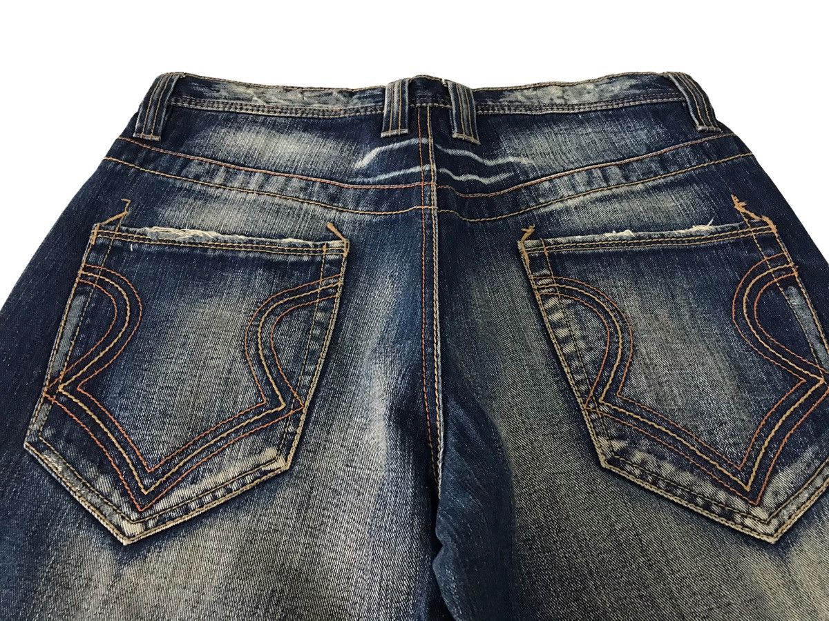 Hysteric Glamour Flare Jeans The Allout Faded Blue Distressed Denim Pant⚡️ Size US 32 / EU 48 - 20 Thumbnail