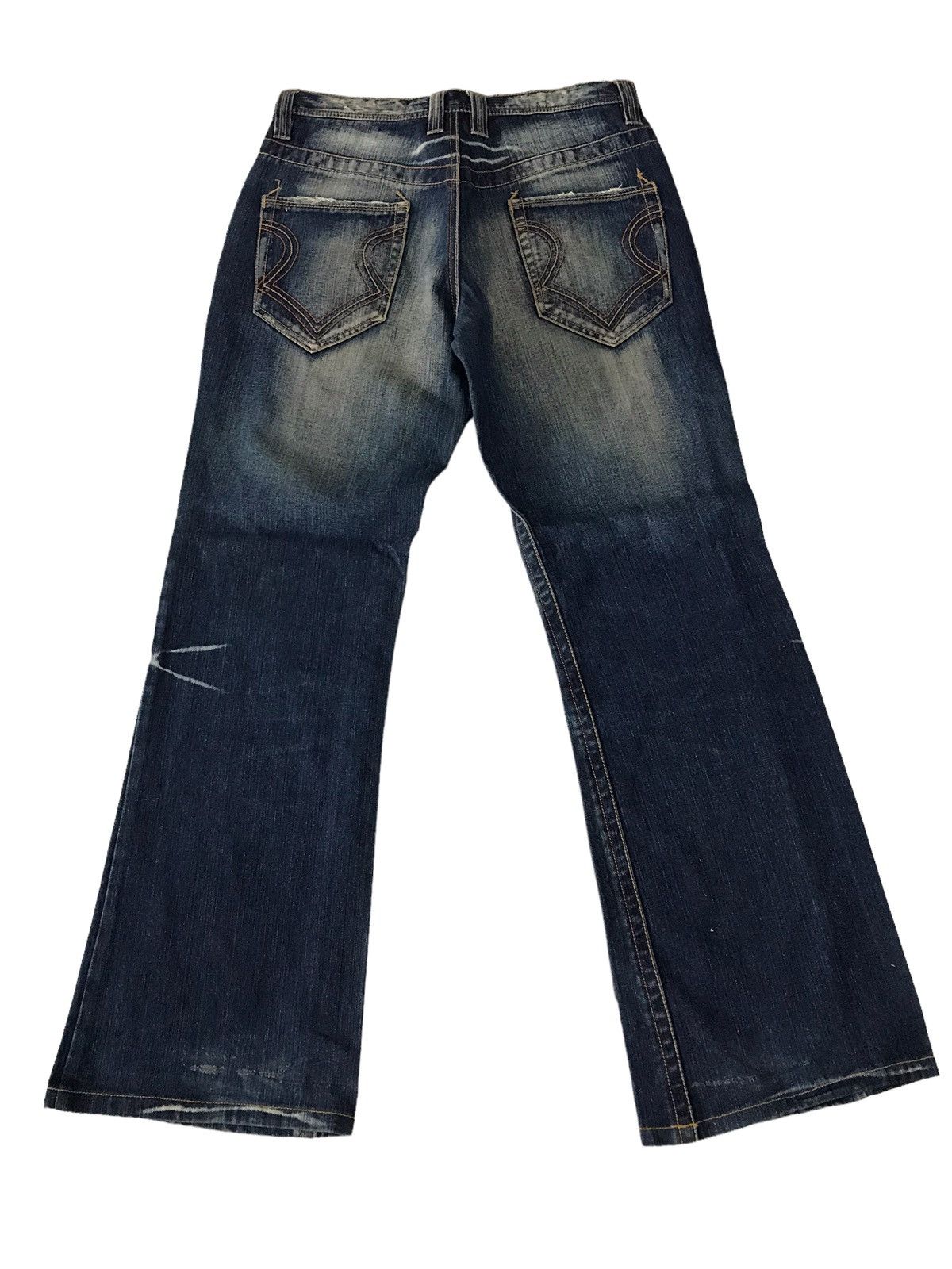 Hysteric Glamour Flare Jeans The Allout Faded Blue Distressed Denim Pant⚡️ Size US 32 / EU 48 - 13 Thumbnail