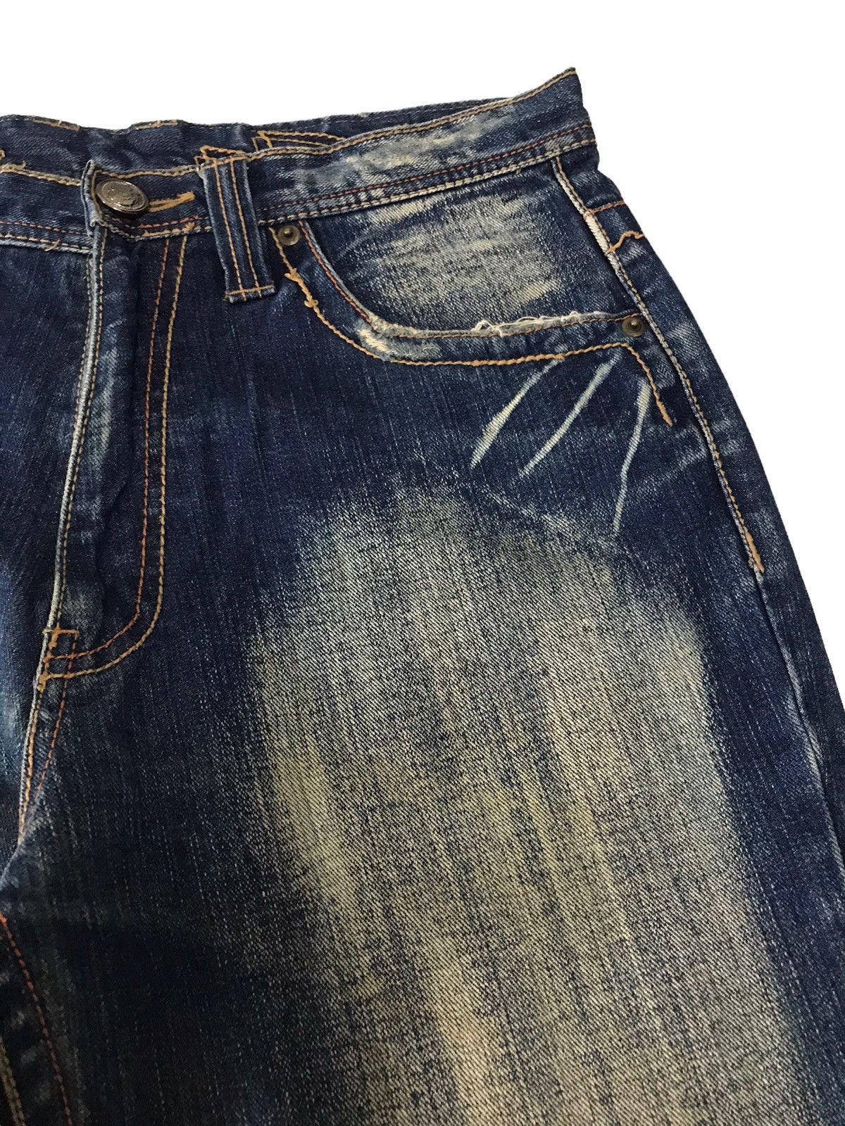 Hysteric Glamour Flare Jeans The Allout Faded Blue Distressed Denim Pant⚡️ Size US 32 / EU 48 - 10 Thumbnail