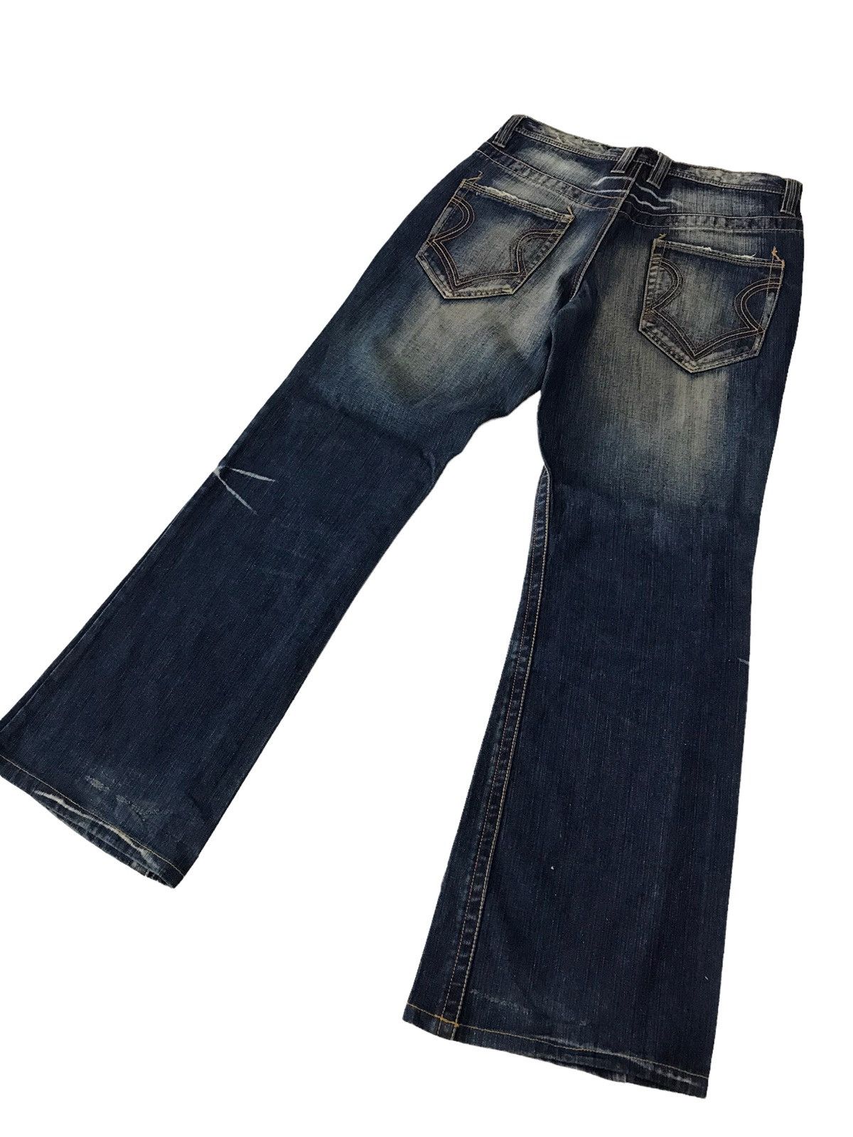 Hysteric Glamour Flare Jeans The Allout Faded Blue Distressed Denim Pant⚡️ Size US 32 / EU 48 - 14 Thumbnail