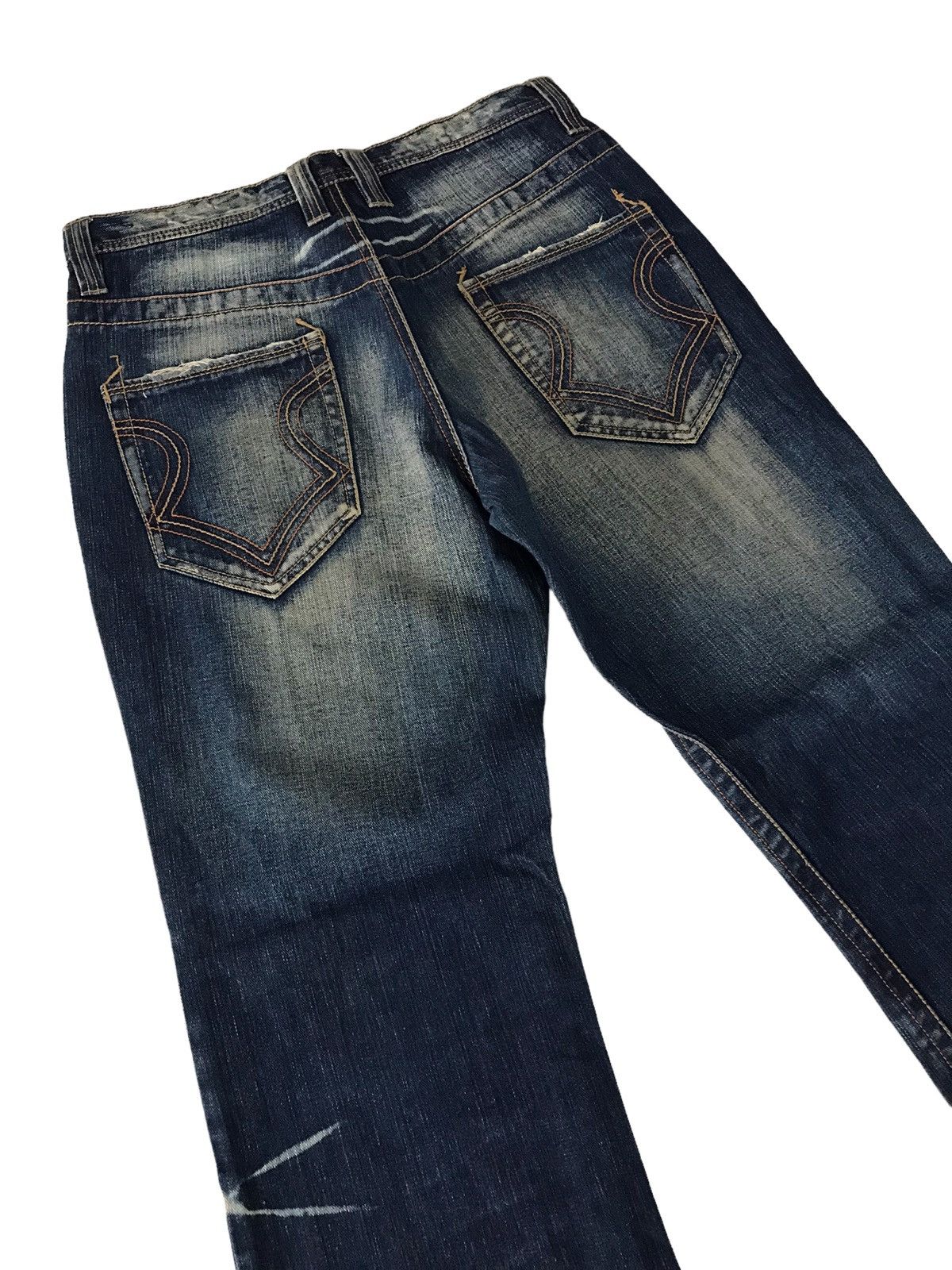 Hysteric Glamour Flare Jeans The Allout Faded Blue Distressed Denim Pant⚡️ Size US 32 / EU 48 - 15 Thumbnail