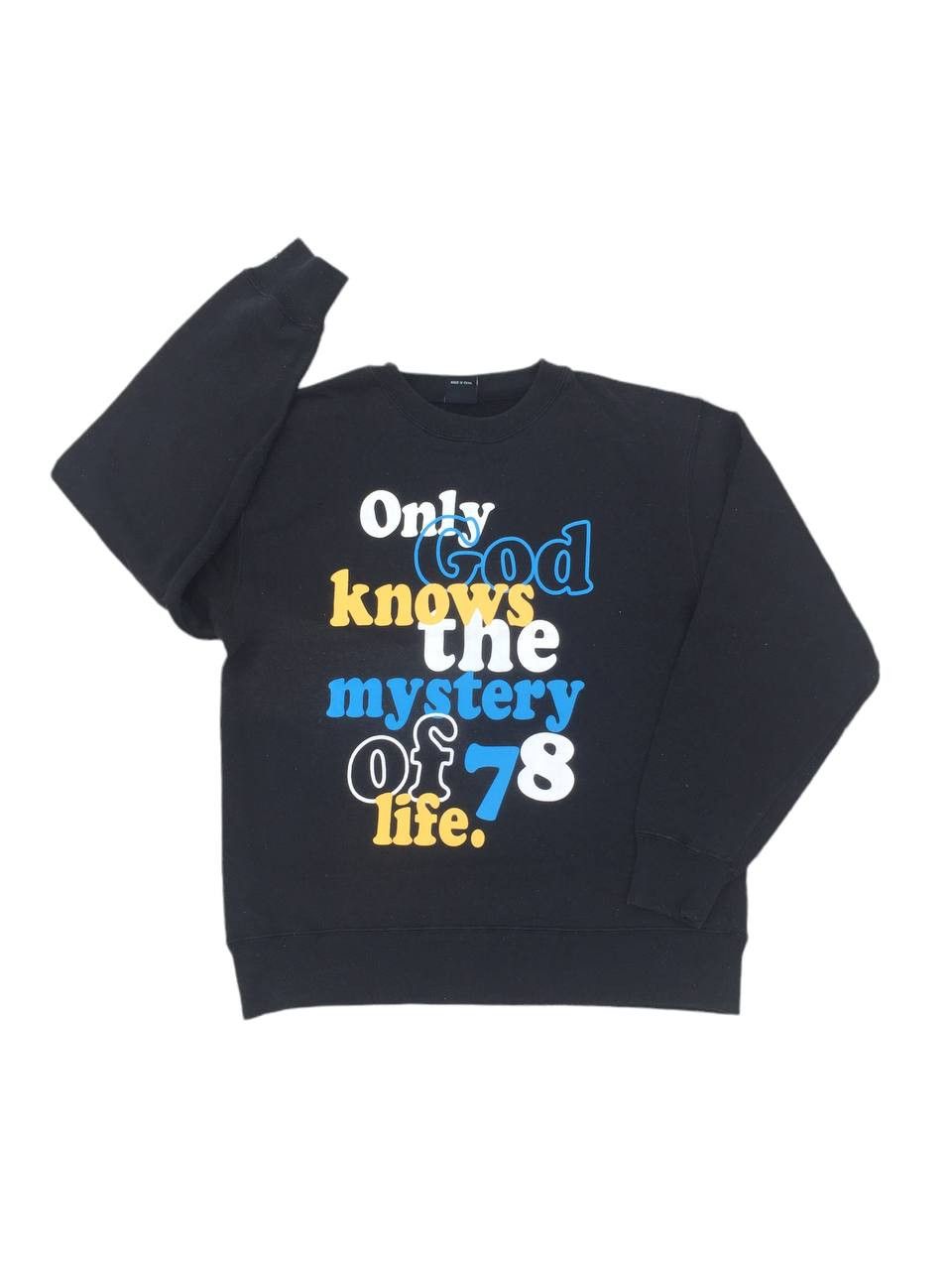 Japanese Brand Vintage Bossy Hills Mystery of Life Faded Black Sweatshirt Size US S / EU 44-46 / 1 - 1 Thumbnail