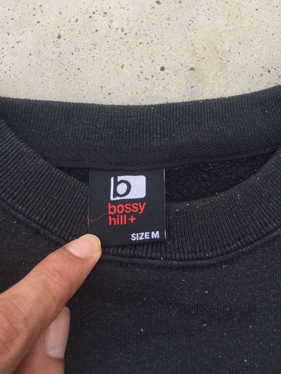 Japanese Brand Vintage Bossy Hills Mystery of Life Faded Black Sweatshirt Size US S / EU 44-46 / 1 - 5 Thumbnail