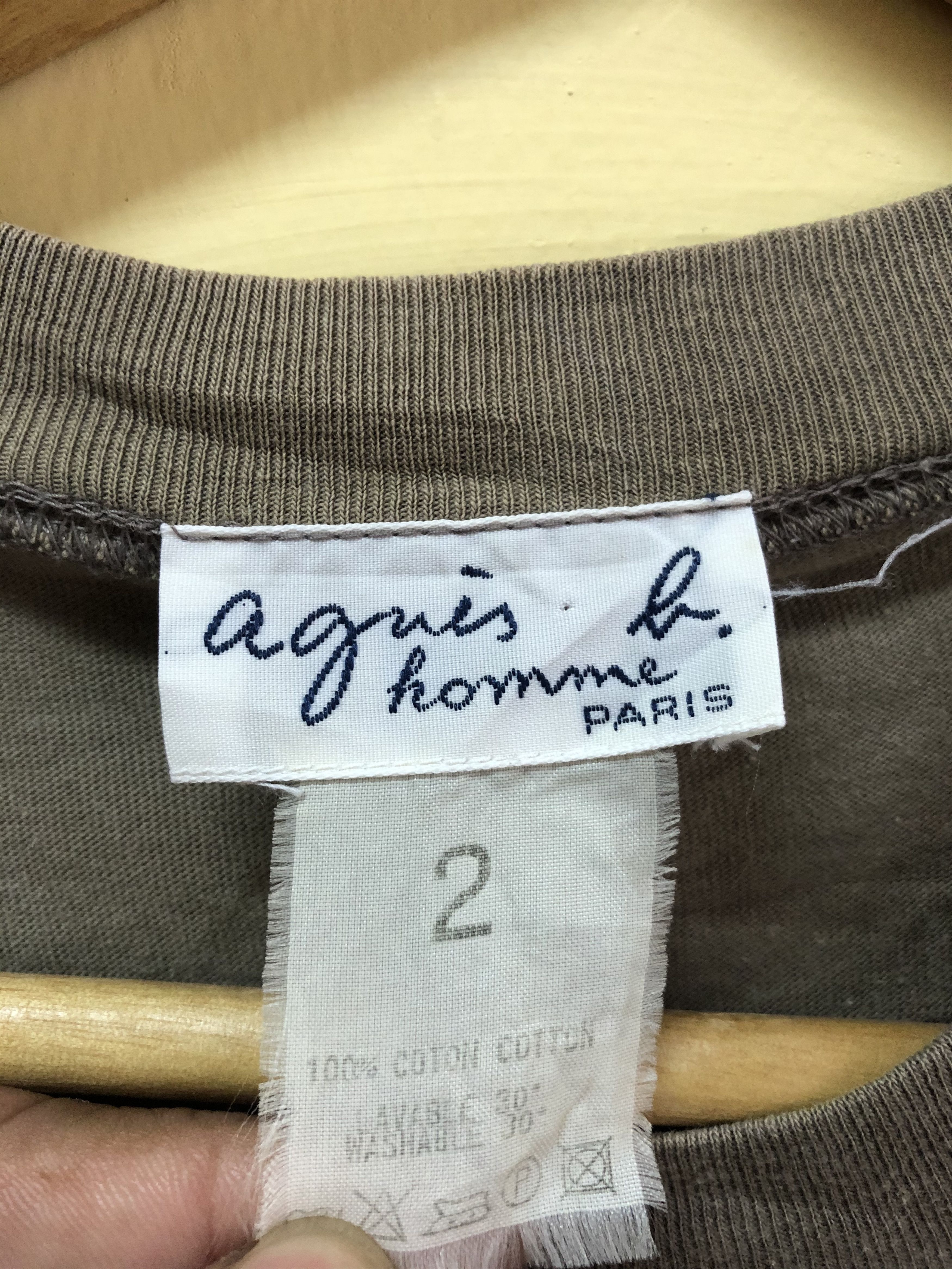 agnes b. Agnes B Single Pocket Tshirt Size US M / EU 48-50 / 2 - 2 Thumbnail
