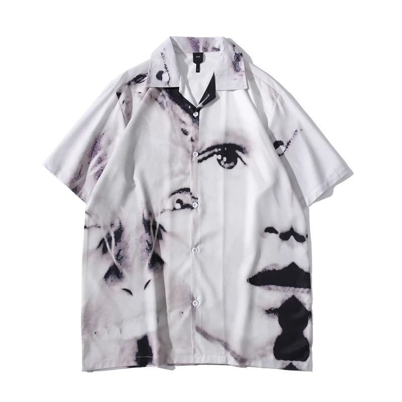 Vintage Face Print Shirt