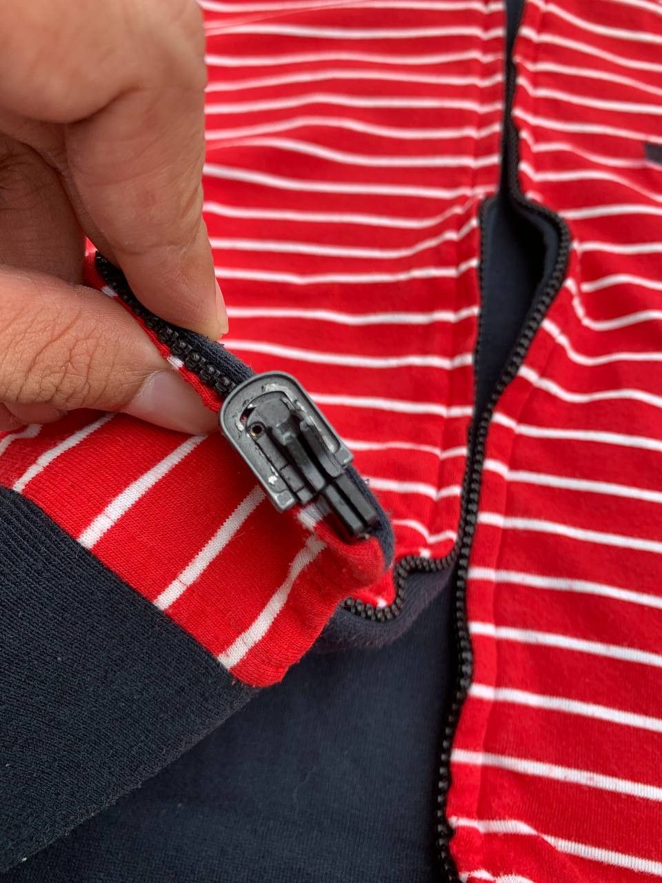 Vans Vintage Vans Skateboards Reversible Striped Hoodie Size US S / EU 44-46 / 1 - 5 Thumbnail