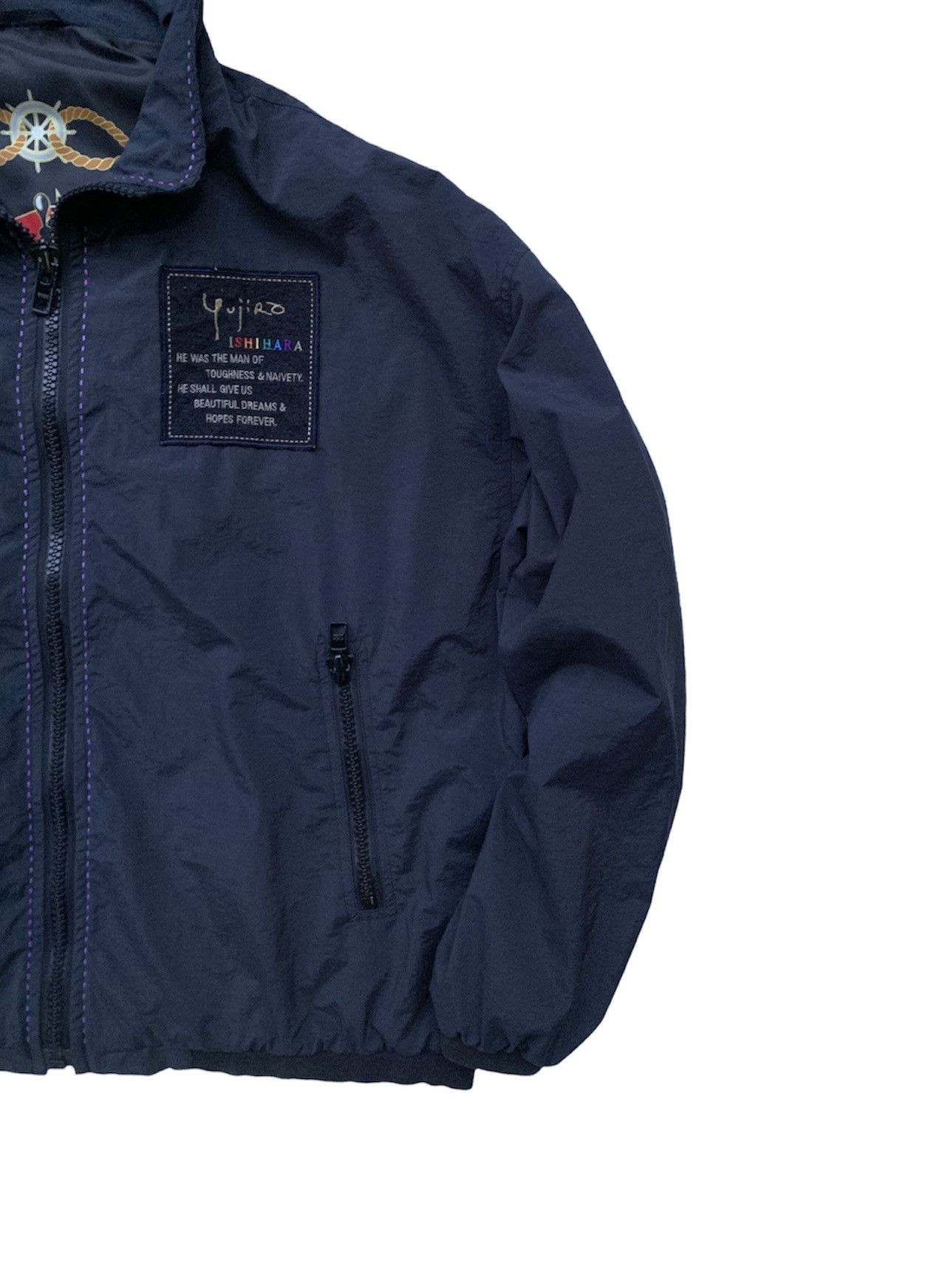 Japanese Brand 🪖Vintage ISHIHARA YUJIRO Bomber Style Windbreaker Size US L / EU 52-54 / 3 - 4 Thumbnail