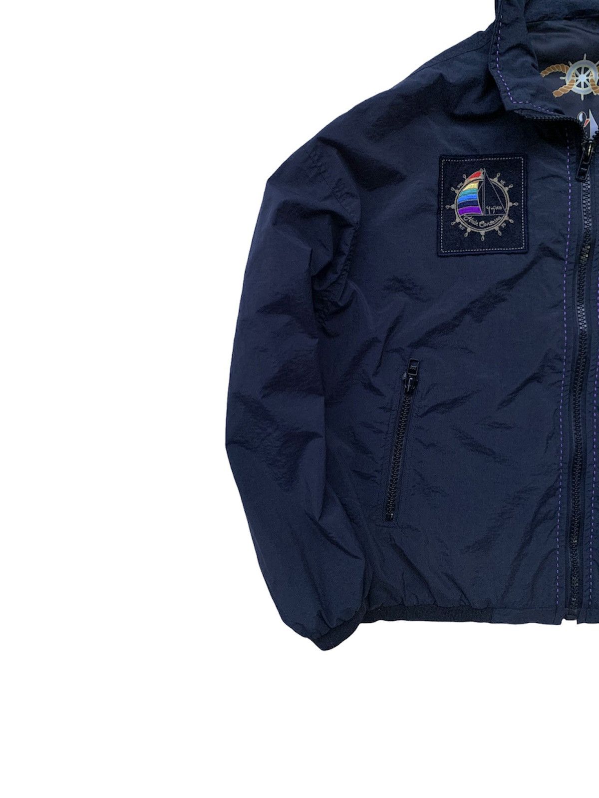 Japanese Brand 🪖Vintage ISHIHARA YUJIRO Bomber Style Windbreaker Size US L / EU 52-54 / 3 - 3 Thumbnail