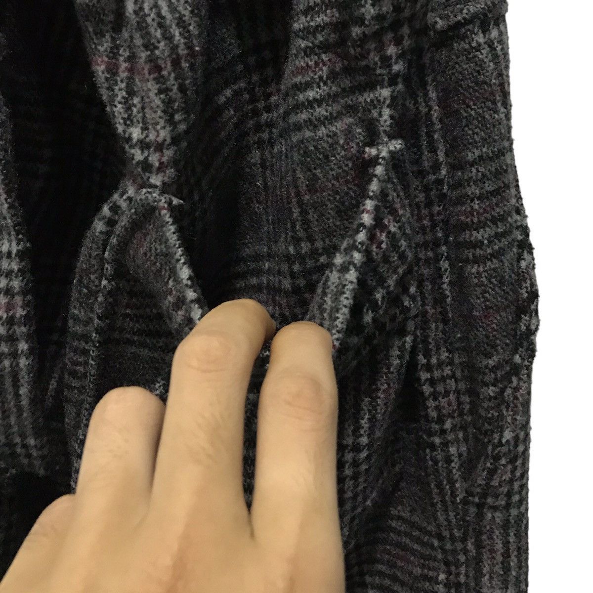 Japanese Brand Plaid Wool-Blend Suspender Wide-Leg Pants – Women's M Size Size US 30 / EU 46 - 8 Thumbnail