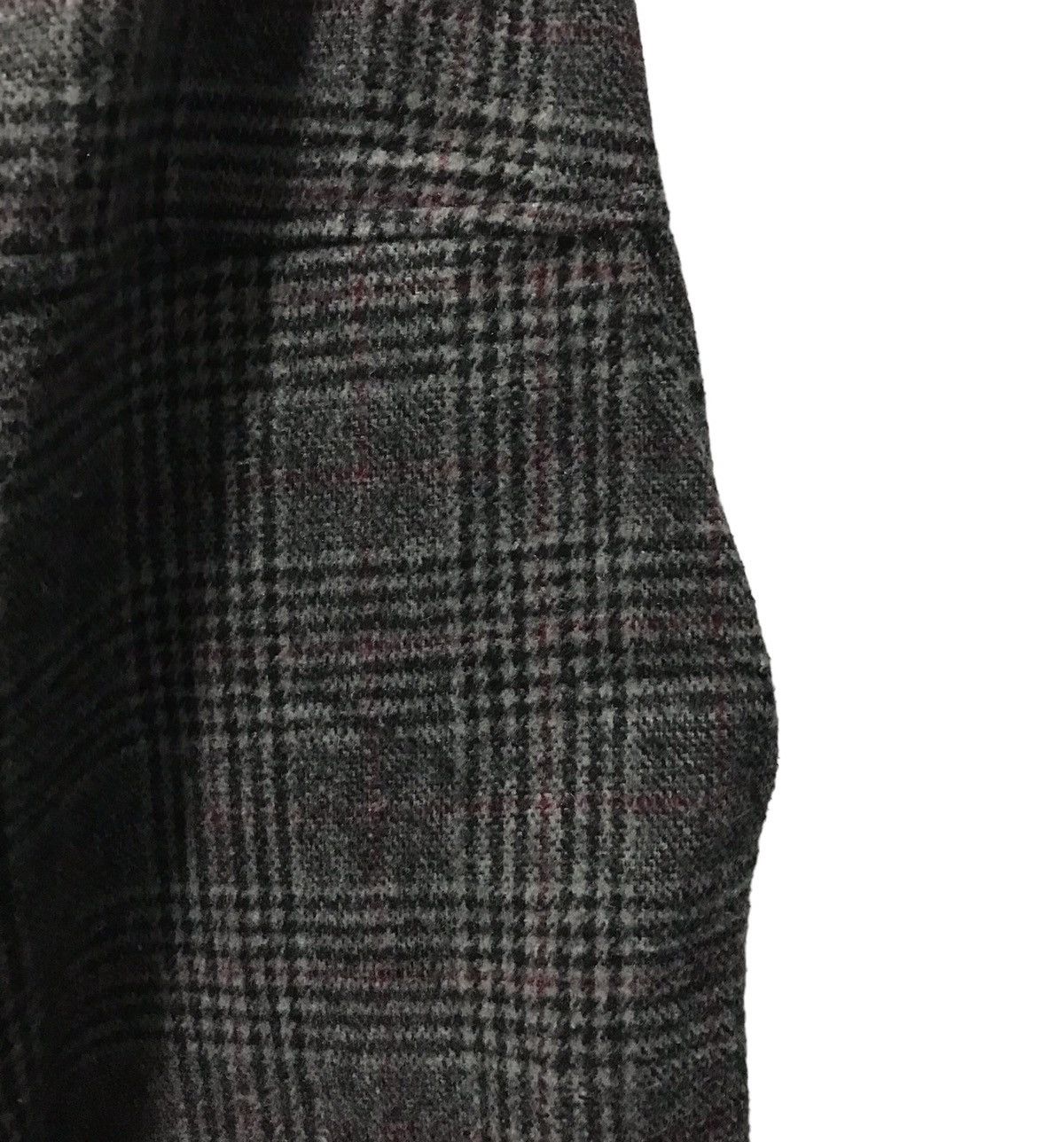 Japanese Brand Plaid Wool-Blend Suspender Wide-Leg Pants – Women's M Size Size US 30 / EU 46 - 5 Thumbnail