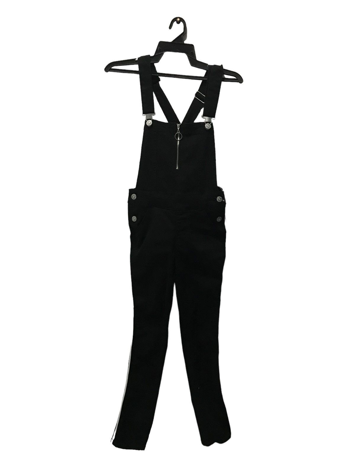 Japanese Brand Vintage-Inspired Black Denim Overalls CHIP CLiP Brand Size S Size US 28 / EU 44 - 1 Thumbnail