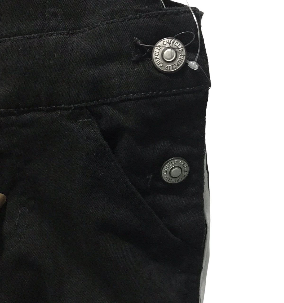 Japanese Brand Vintage-Inspired Black Denim Overalls CHIP CLiP Brand Size S Size US 28 / EU 44 - 7 Thumbnail