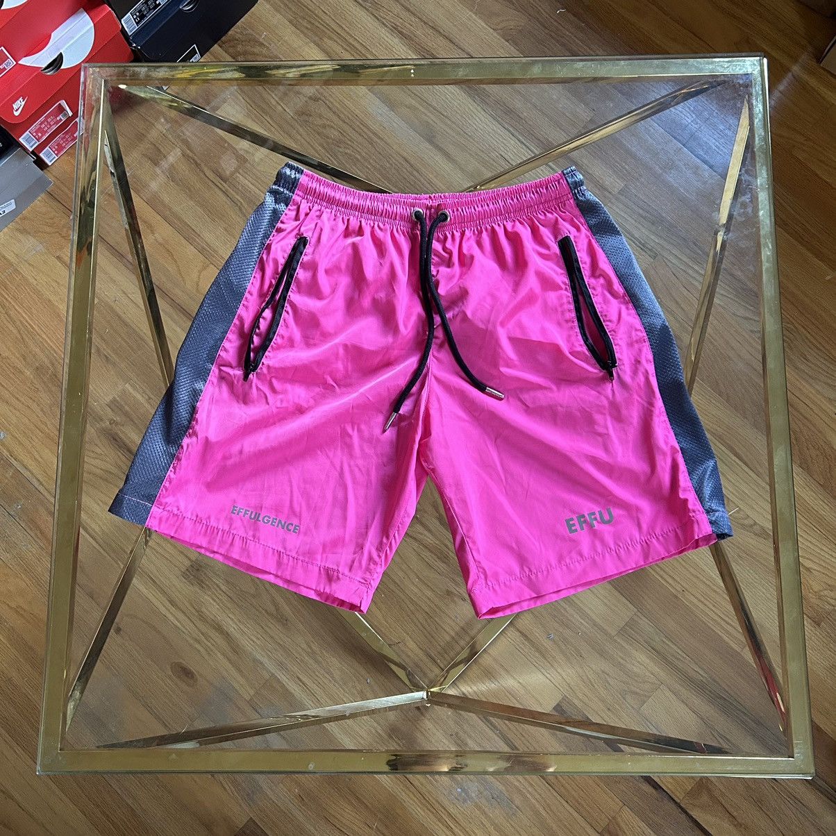 Effulgence × Vintage PiNK 3M REFLECTiVE NYLON SHORTS SWiM TRUNKS Size US 30 / EU 46 - 5 Thumbnail
