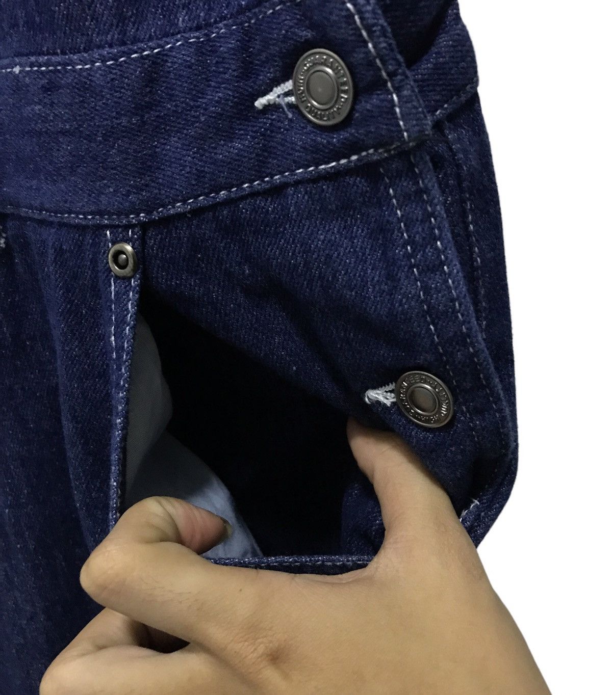 Japanese Brand Blue Men Trip Denim Overalls - Indigo Workwear Style Size M Size US 36 / EU 52 - 8 Thumbnail