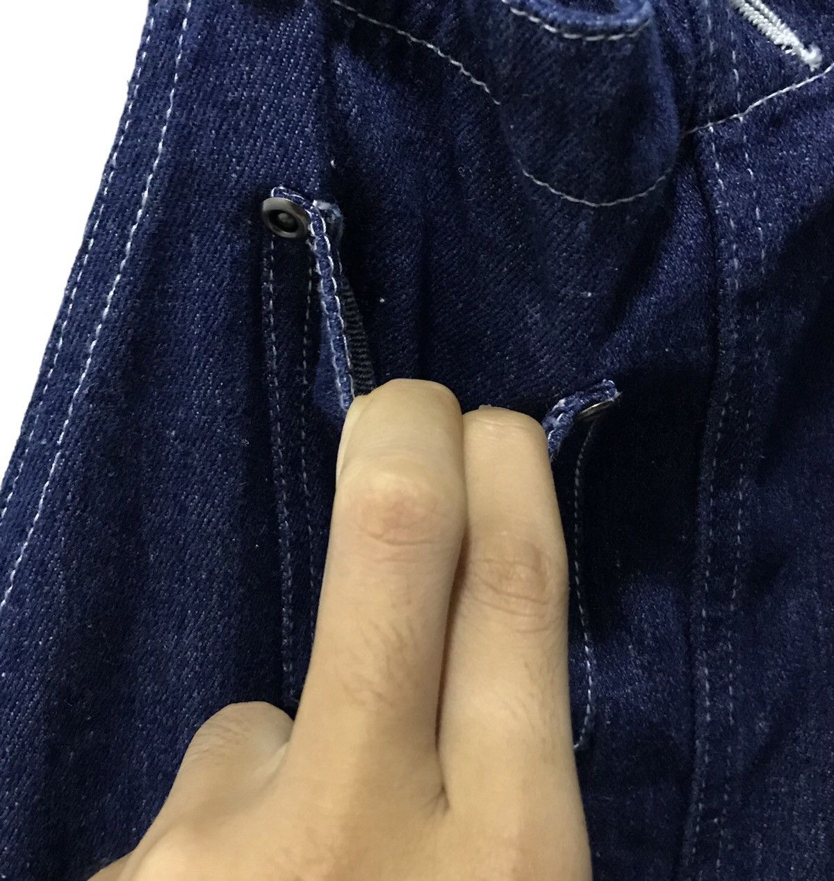Japanese Brand Blue Men Trip Denim Overalls - Indigo Workwear Style Size M Size US 36 / EU 52 - 6 Thumbnail