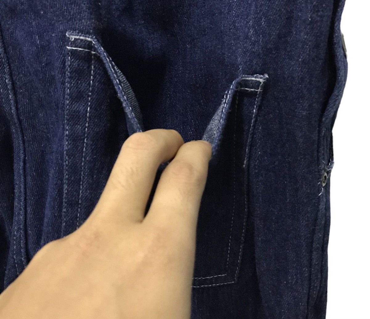 Japanese Brand Blue Men Trip Denim Overalls - Indigo Workwear Style Size M Size US 36 / EU 52 - 10 Thumbnail