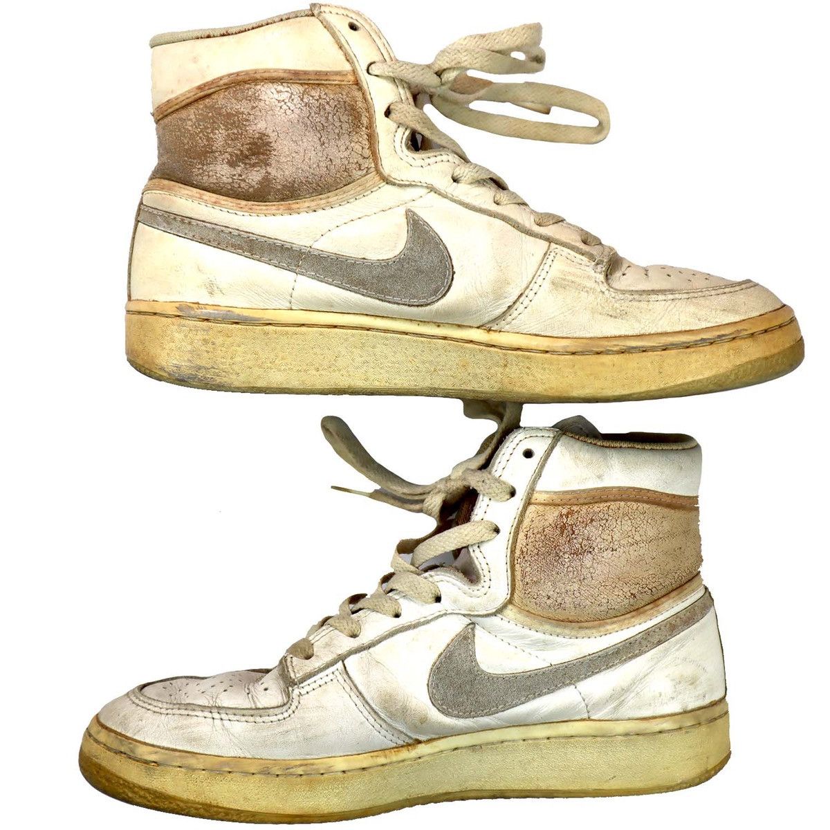 Nike × Vintage 1985 Nike Sky Force High - Neutral Grey Size US 7.5 / EU 40-41 - 2 Thumbnail