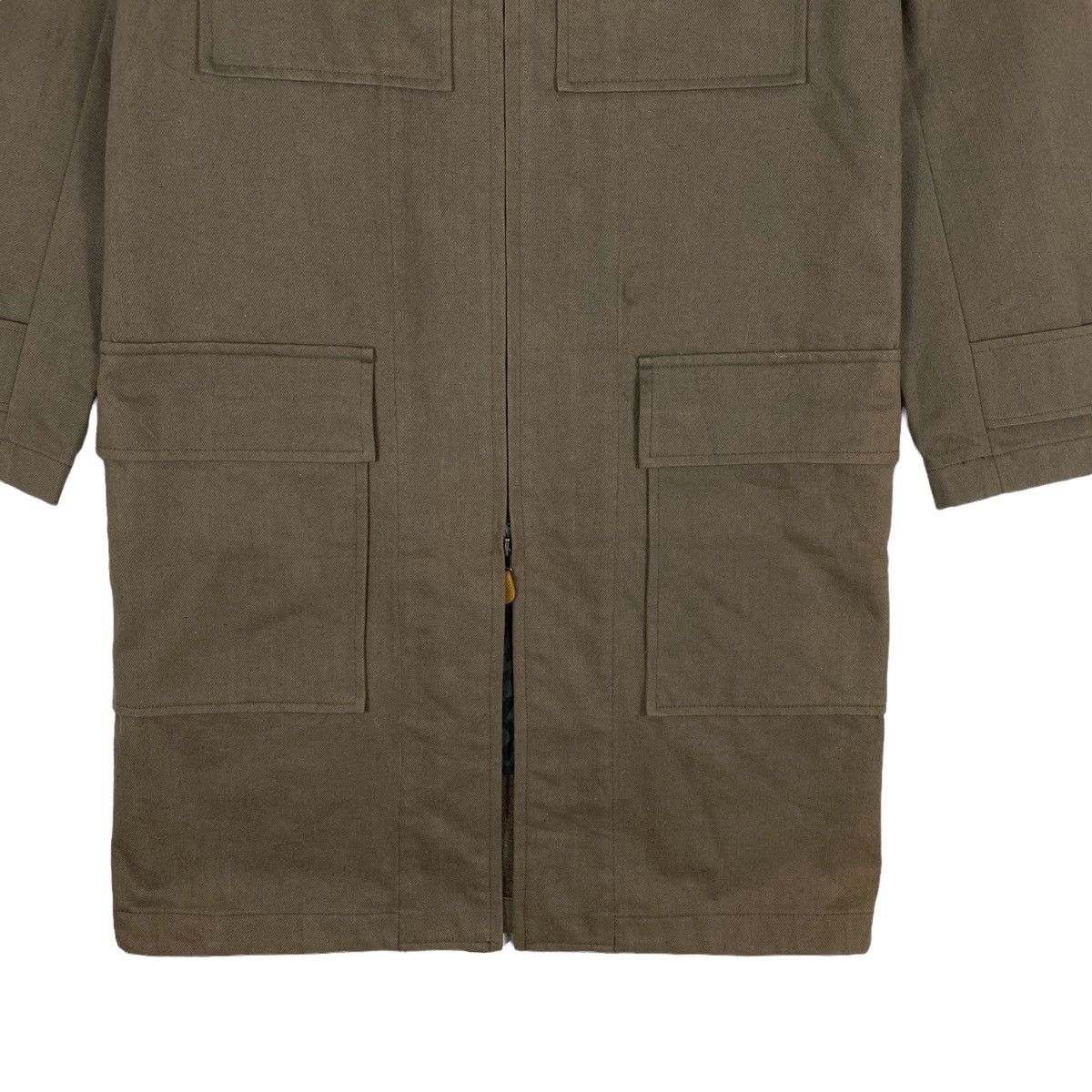 Isamu Katayama Backlash Vintage Yuji Yamada 1998 Heavy Cotton Overcoat Jacket Size US L / EU 52-54 / 3 - 10 Thumbnail