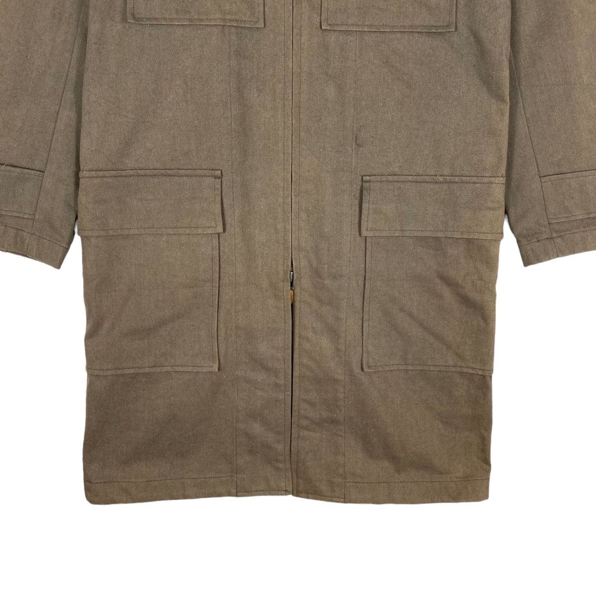 Isamu Katayama Backlash Vintage Yuji Yamada 1998 Heavy Cotton Overcoat Jacket Size US L / EU 52-54 / 3 - 13 Thumbnail
