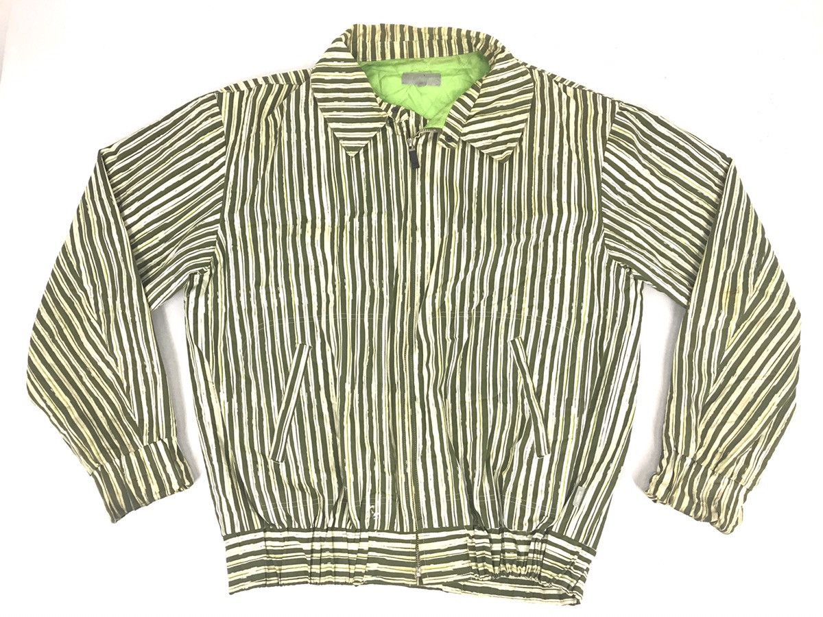 image of Vintage Devilock Bomber Jacket Striped , Men's (Size XL)