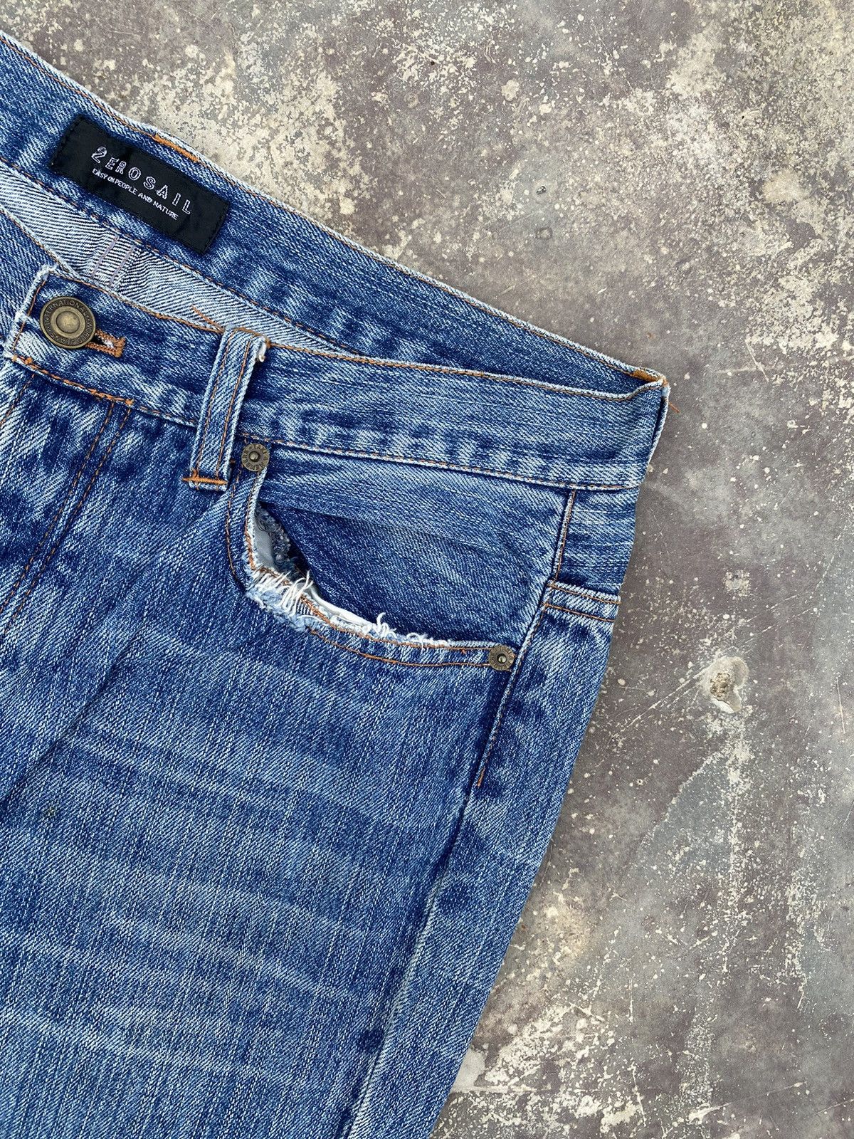 Japanese Brand ⚡️Steals⚡️ 2 EROSAIL Patchwork Jeans Size US 31 - 5 Thumbnail