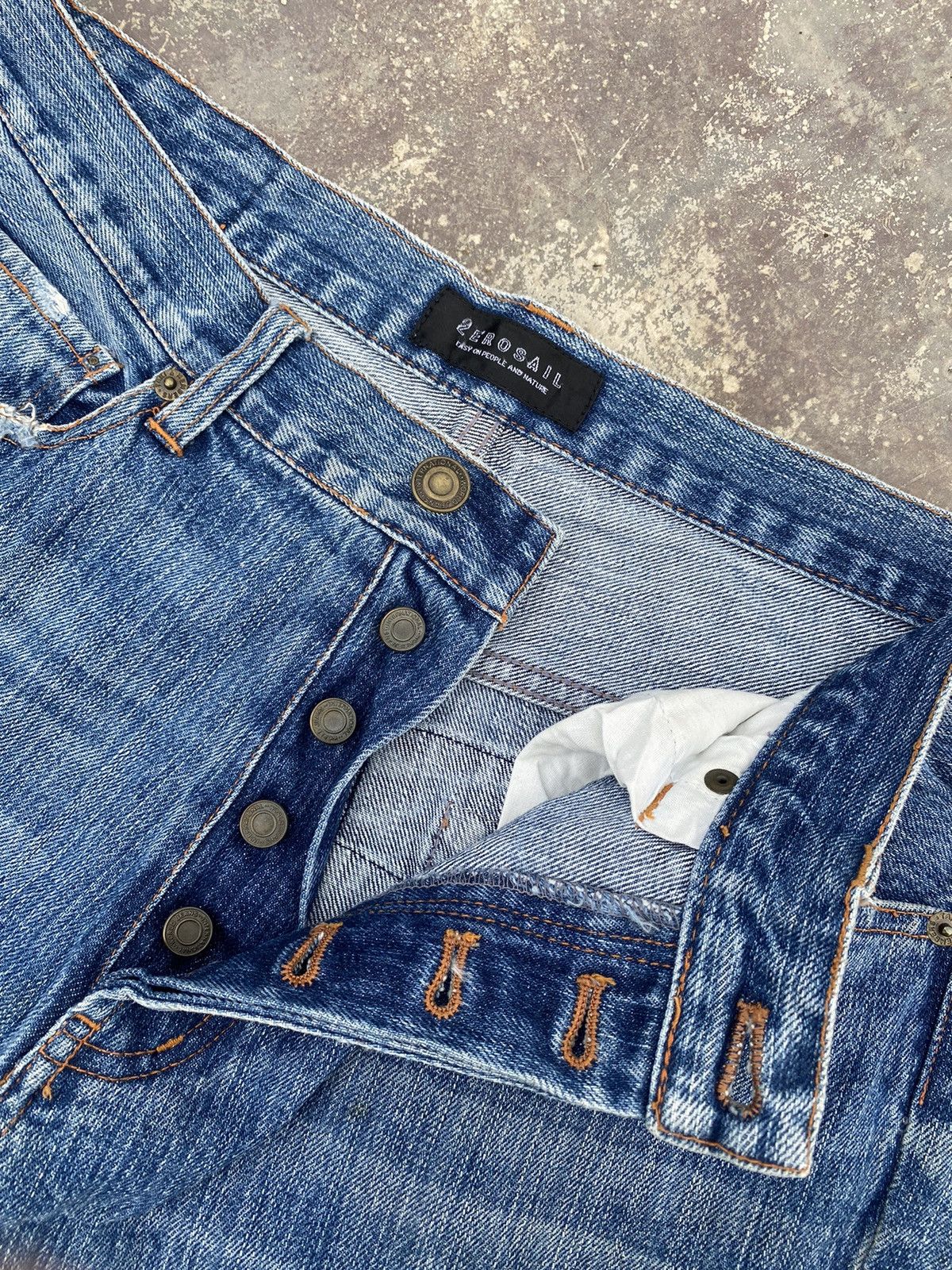 Japanese Brand ⚡️Steals⚡️ 2 EROSAIL Patchwork Jeans Size US 31 - 8 Thumbnail