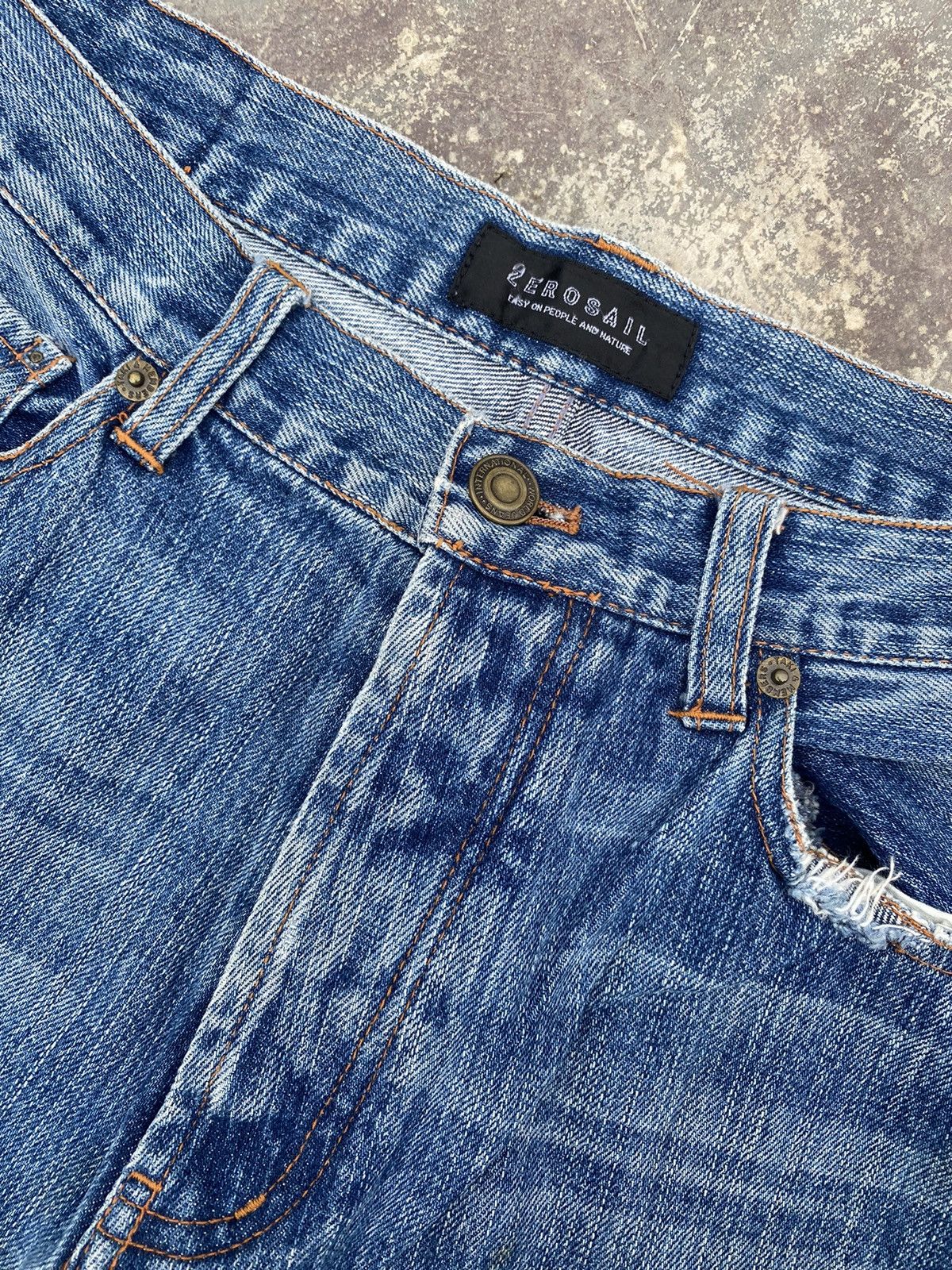 Japanese Brand ⚡️Steals⚡️ 2 EROSAIL Patchwork Jeans Size US 31 - 4 Thumbnail