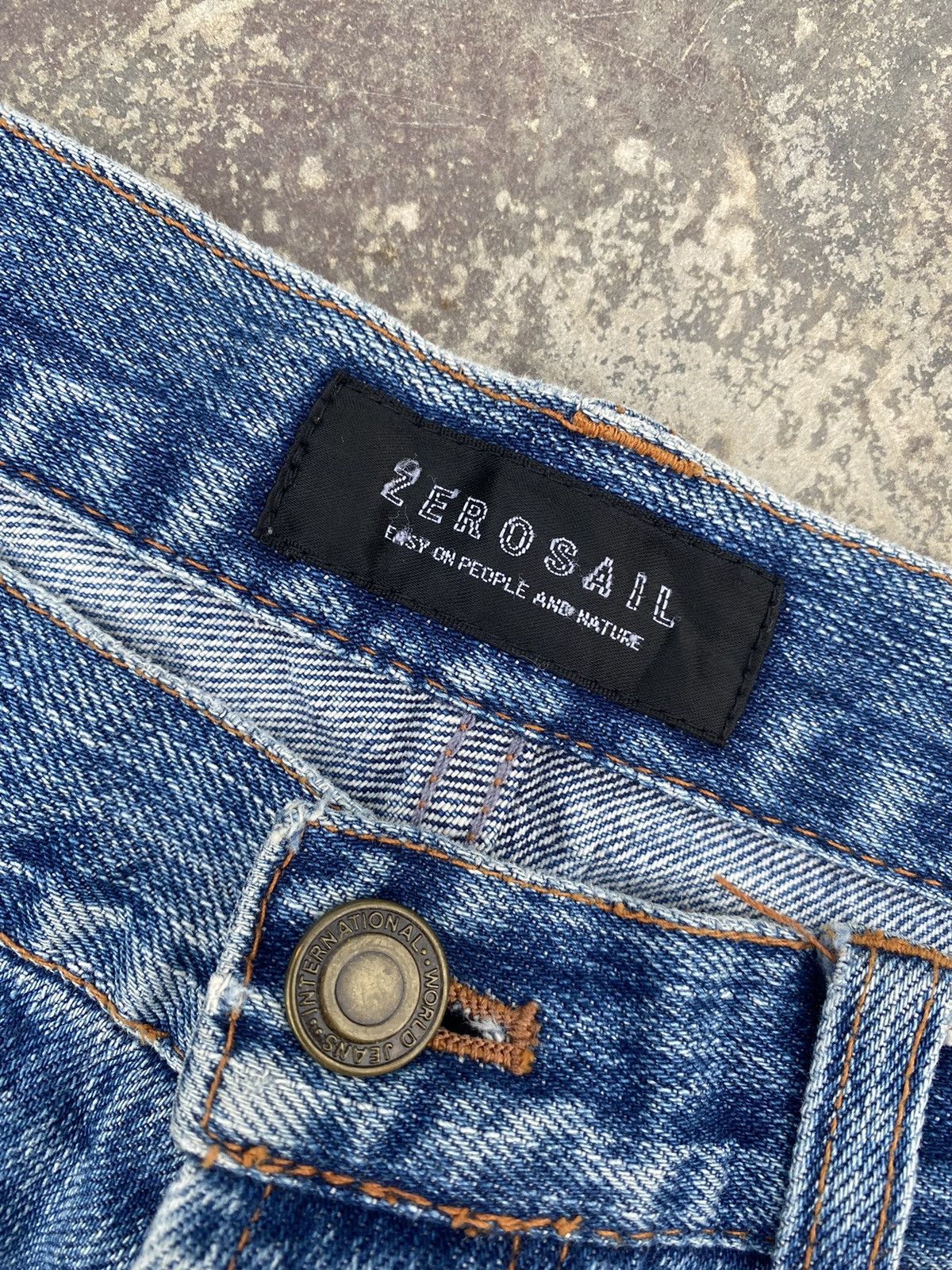 Japanese Brand ⚡️Steals⚡️ 2 EROSAIL Patchwork Jeans Size US 31 - 12 Thumbnail