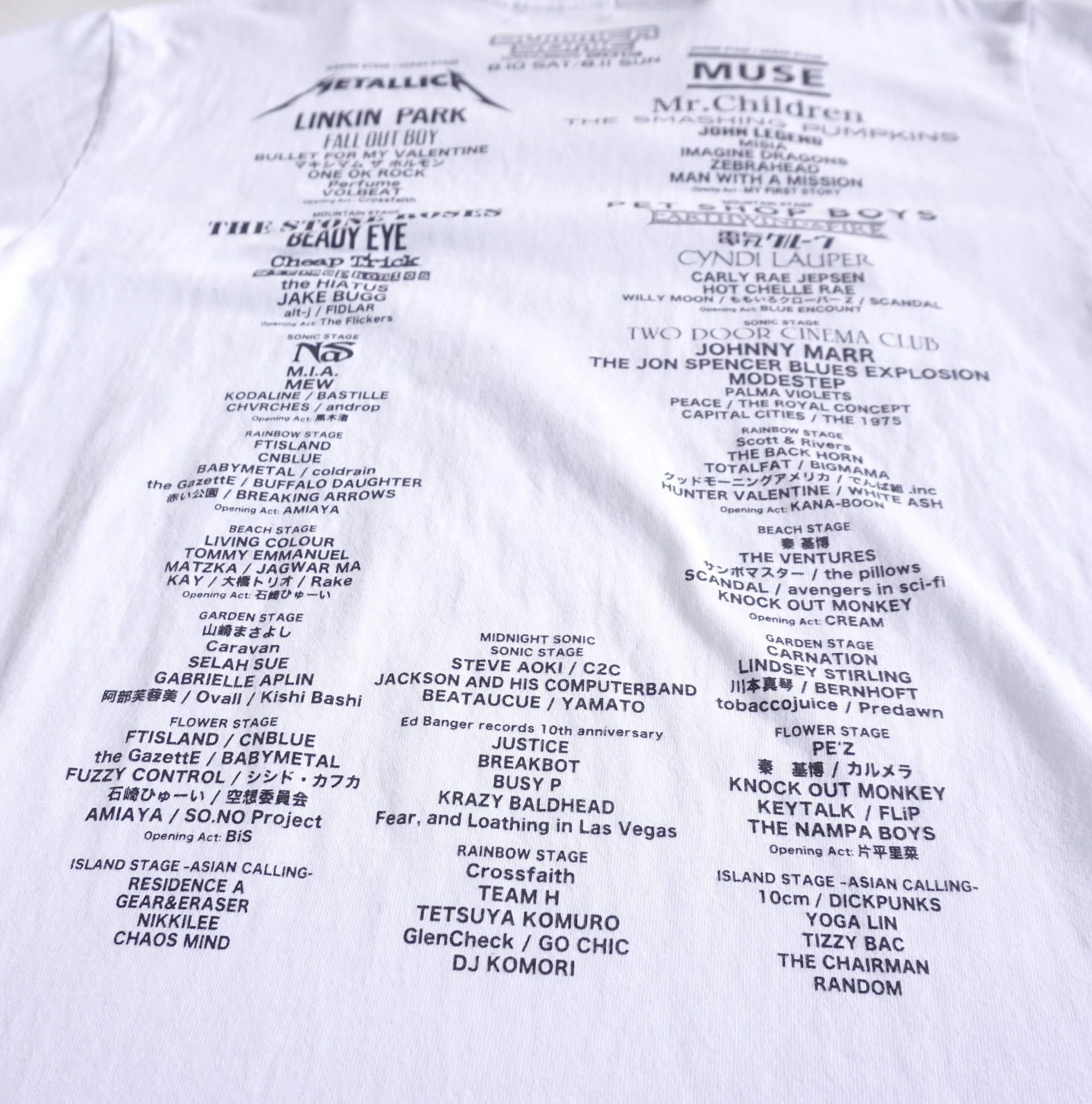 Band Tees SUMMER SONIC 2013 Concert Printed T-Shirt Size US M / EU 48-50 / 2 - 5 Thumbnail